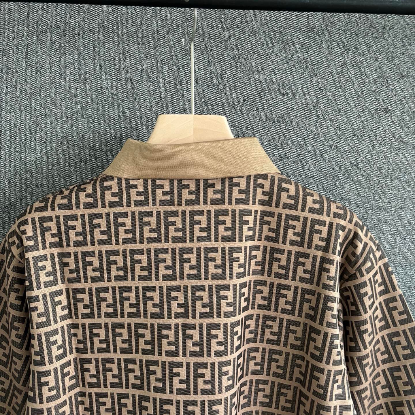 Brown and White Polo