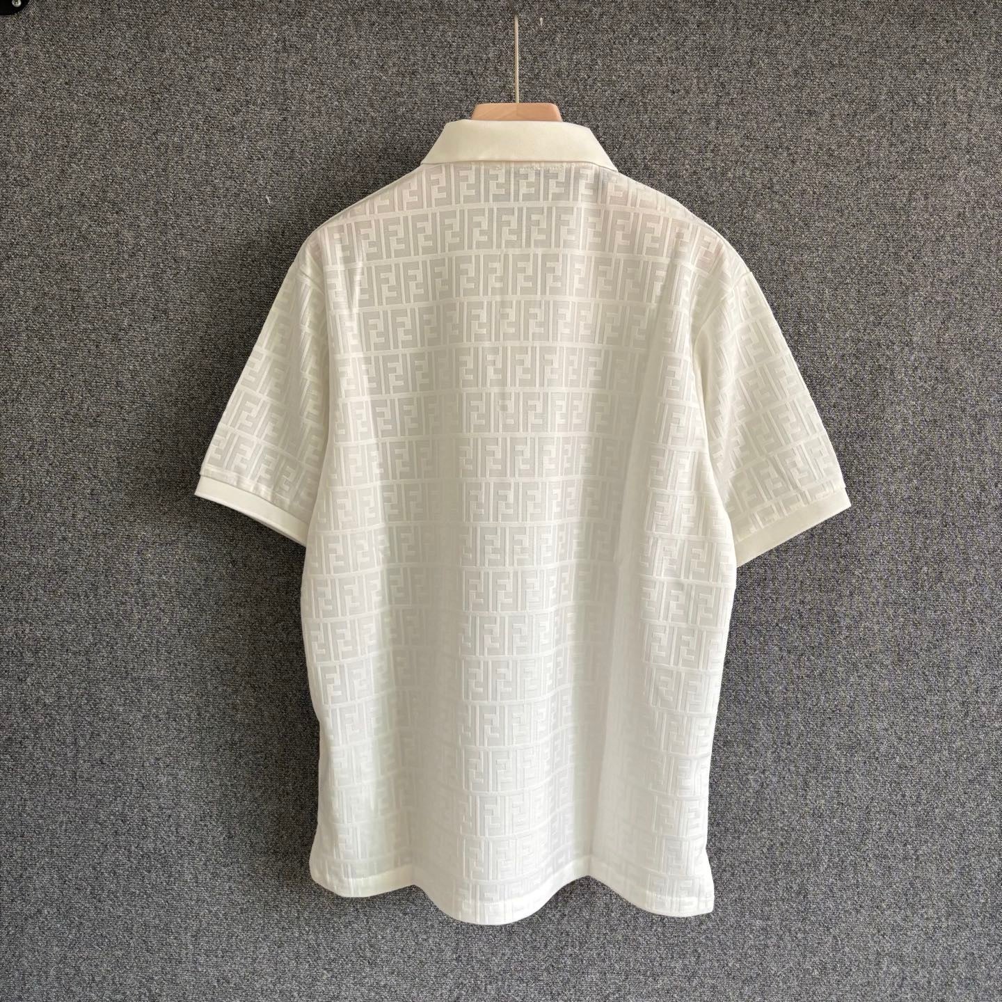 Brown and White Polo