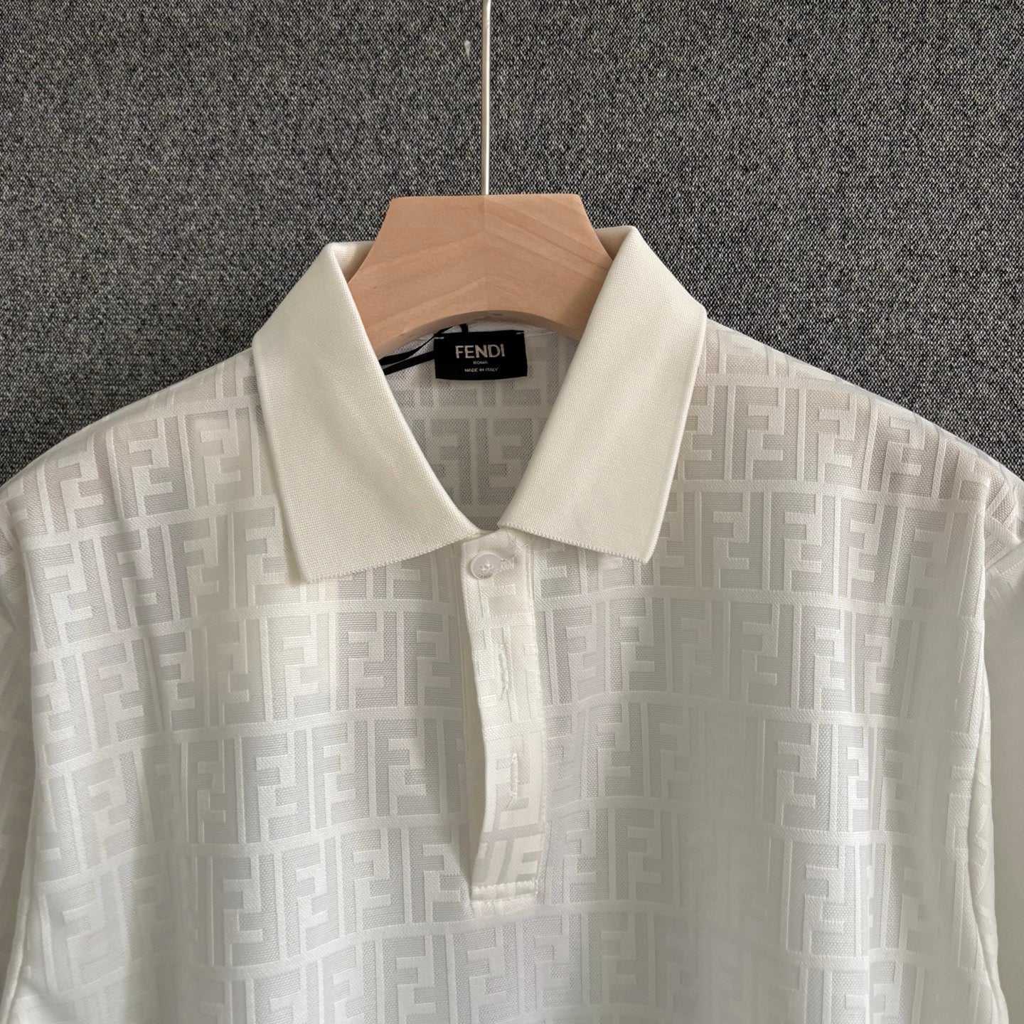 Brown and White Polo