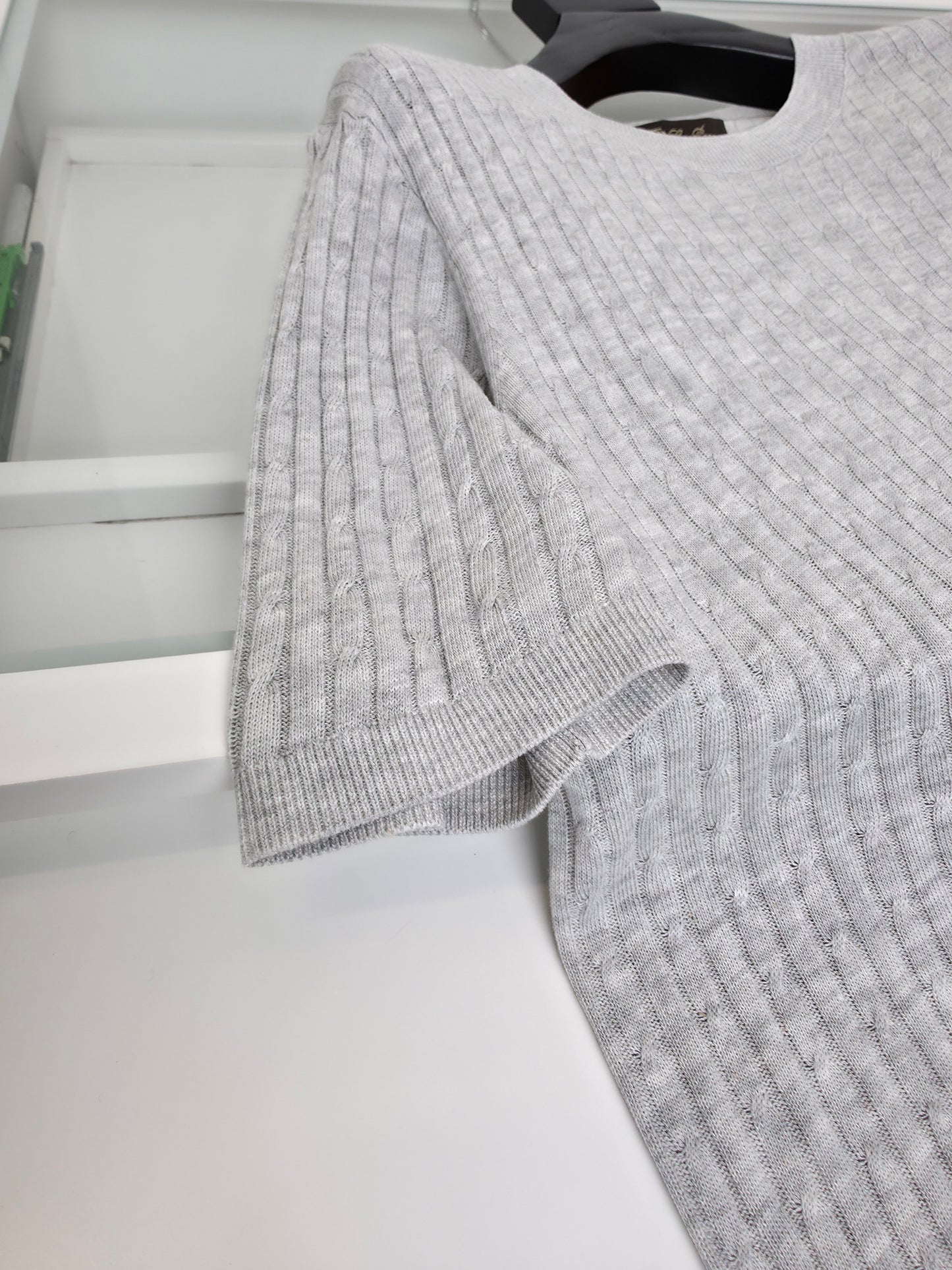 Grey and Cream white T-shirt