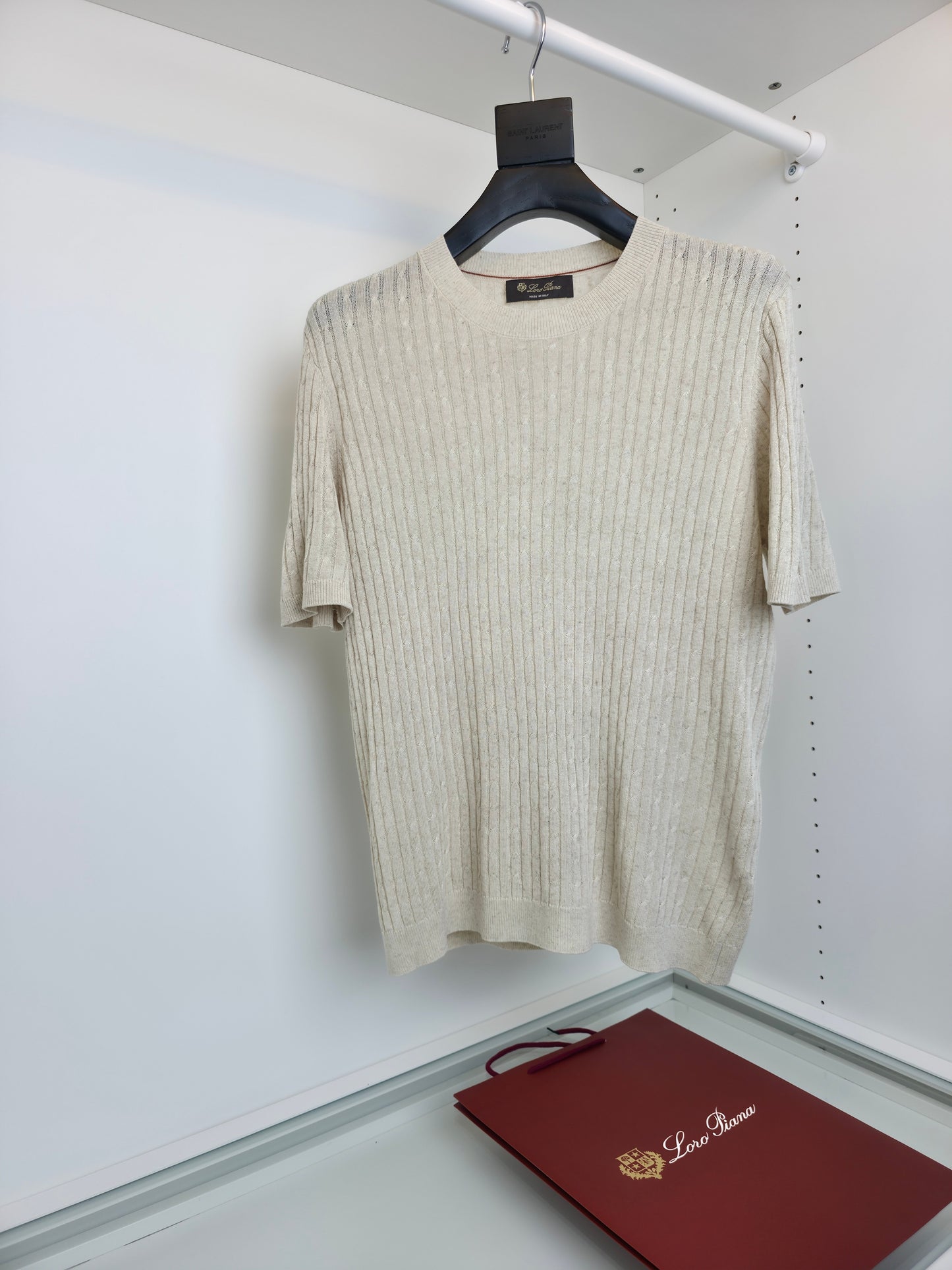 Grey and Cream white T-shirt