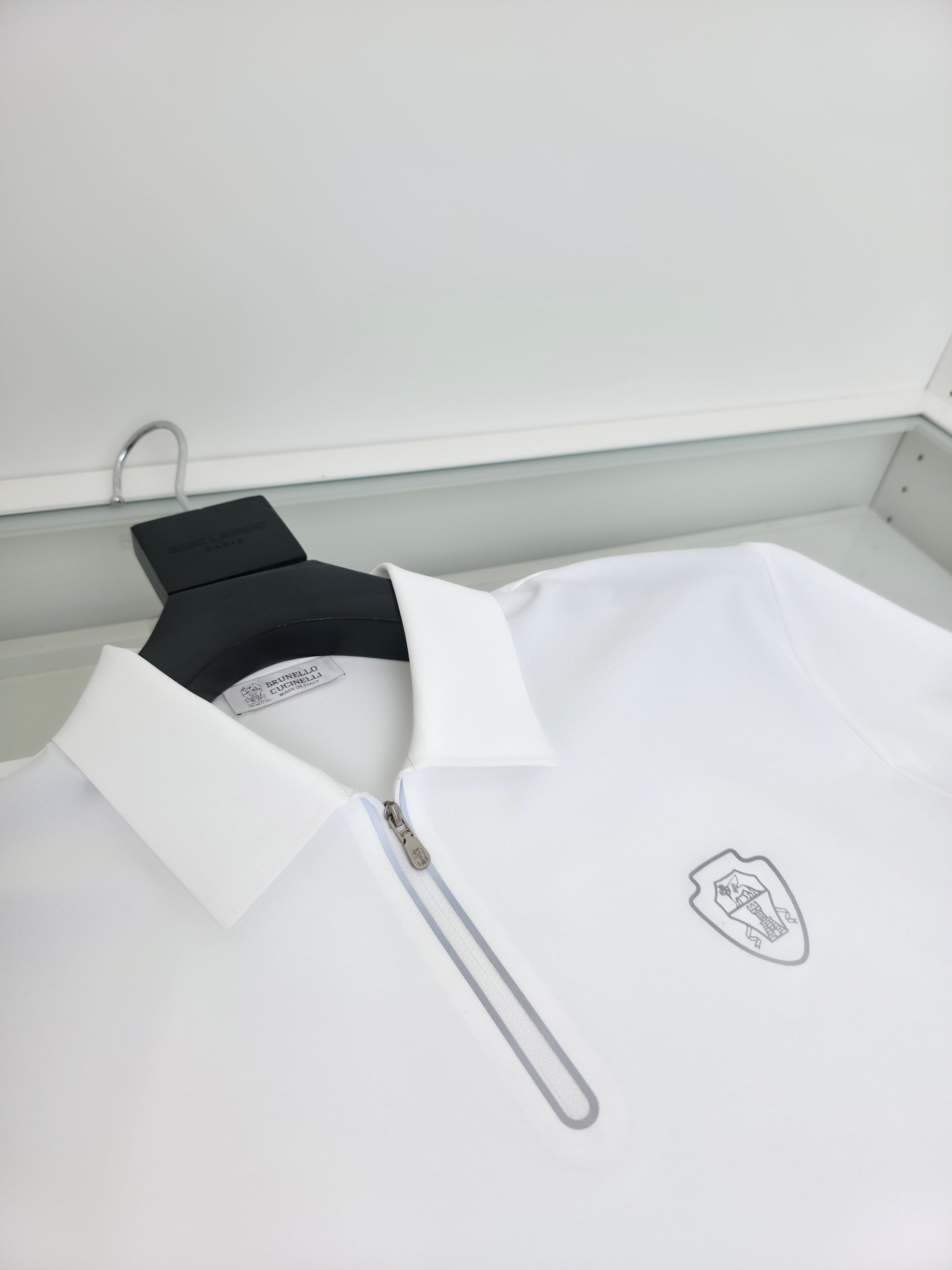Black and White Polo - FashionHype.xyz