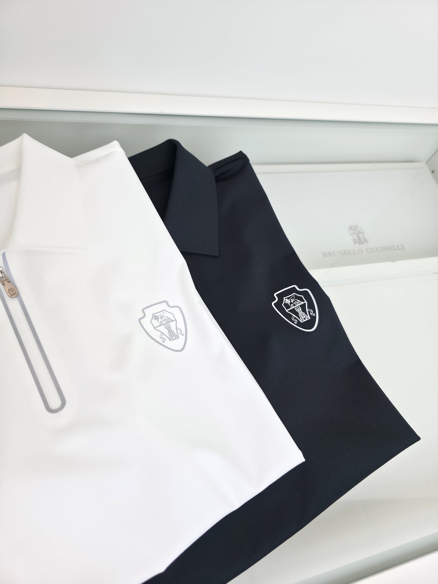 Black and White Polo - FashionHype.xyz