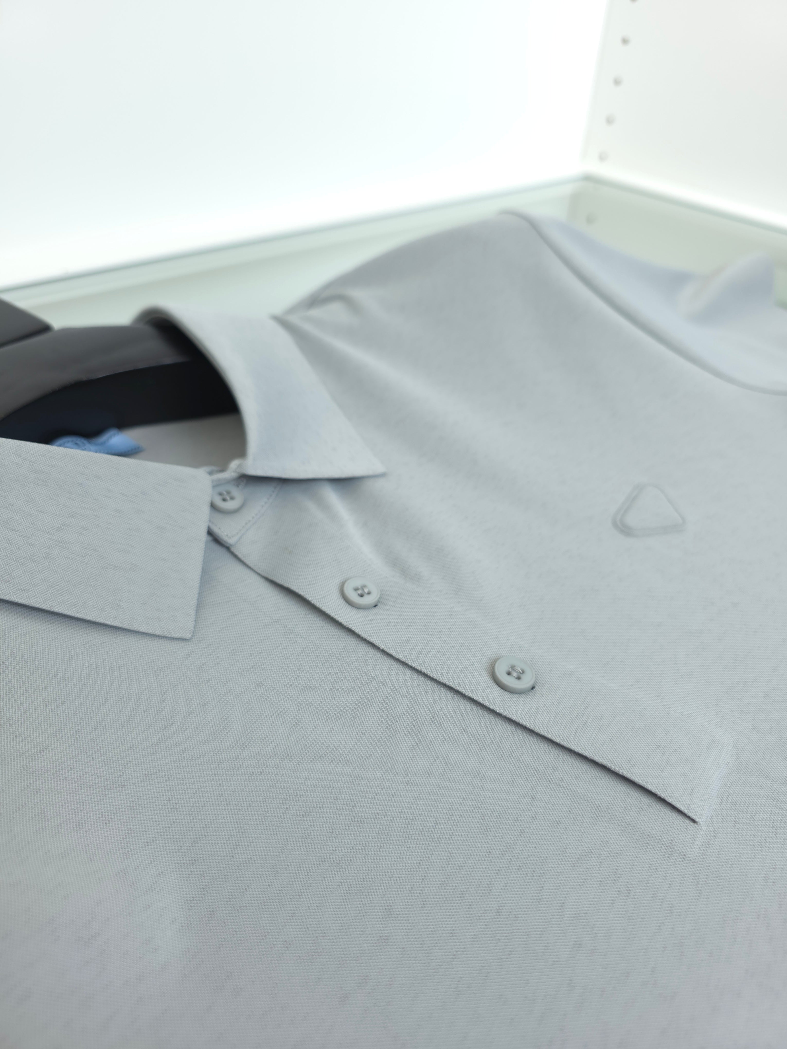 Grey and Black Polo