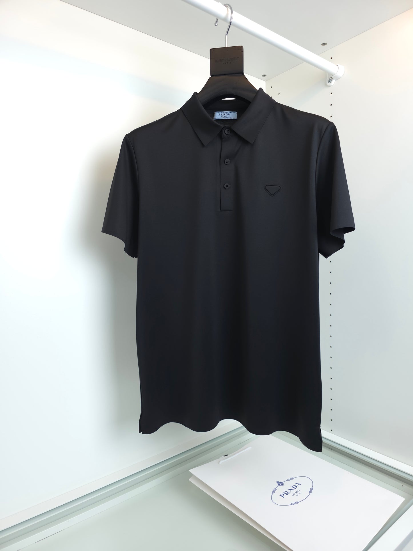 Grey and Black Polo