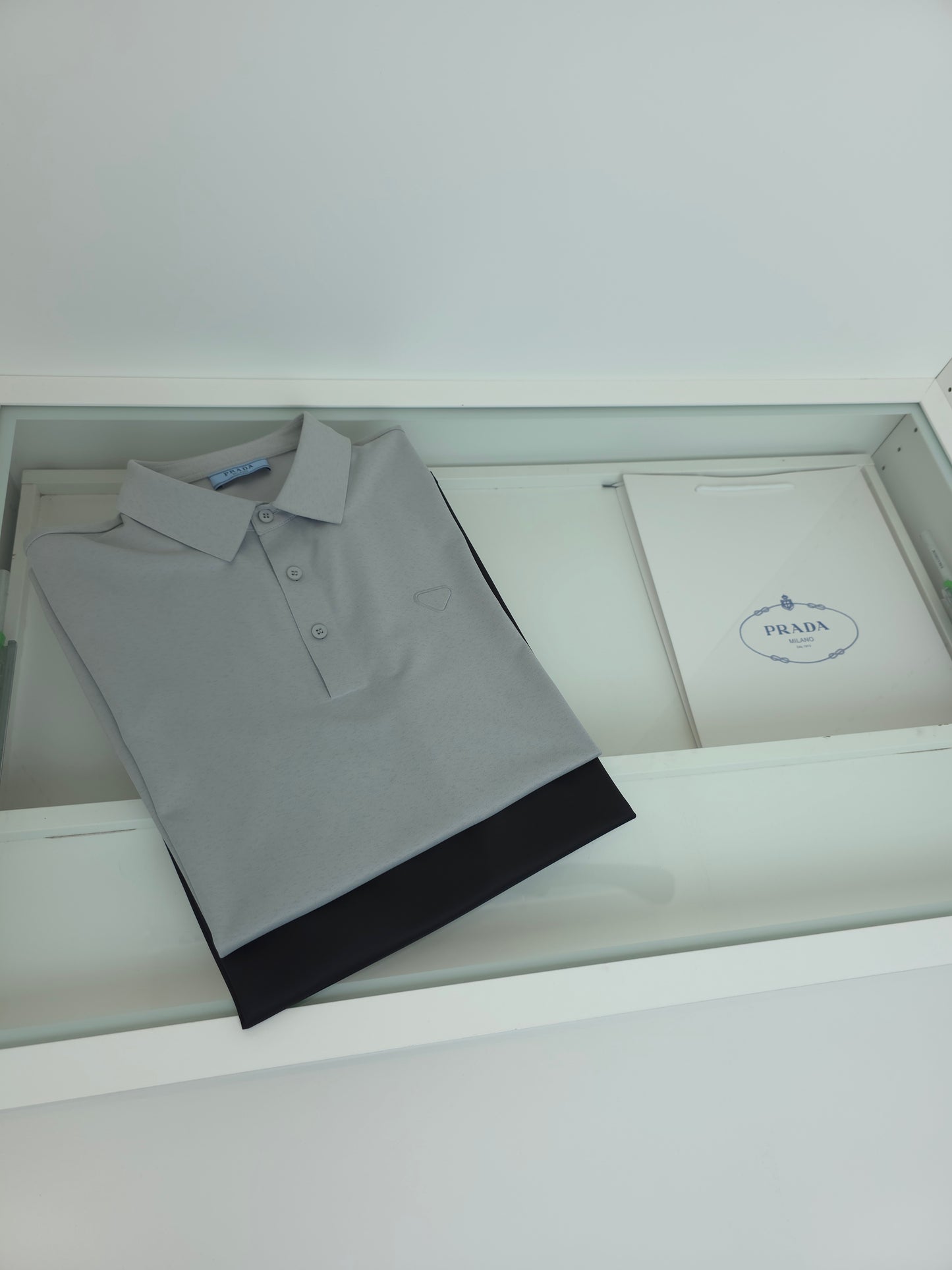 Grey and Black Polo