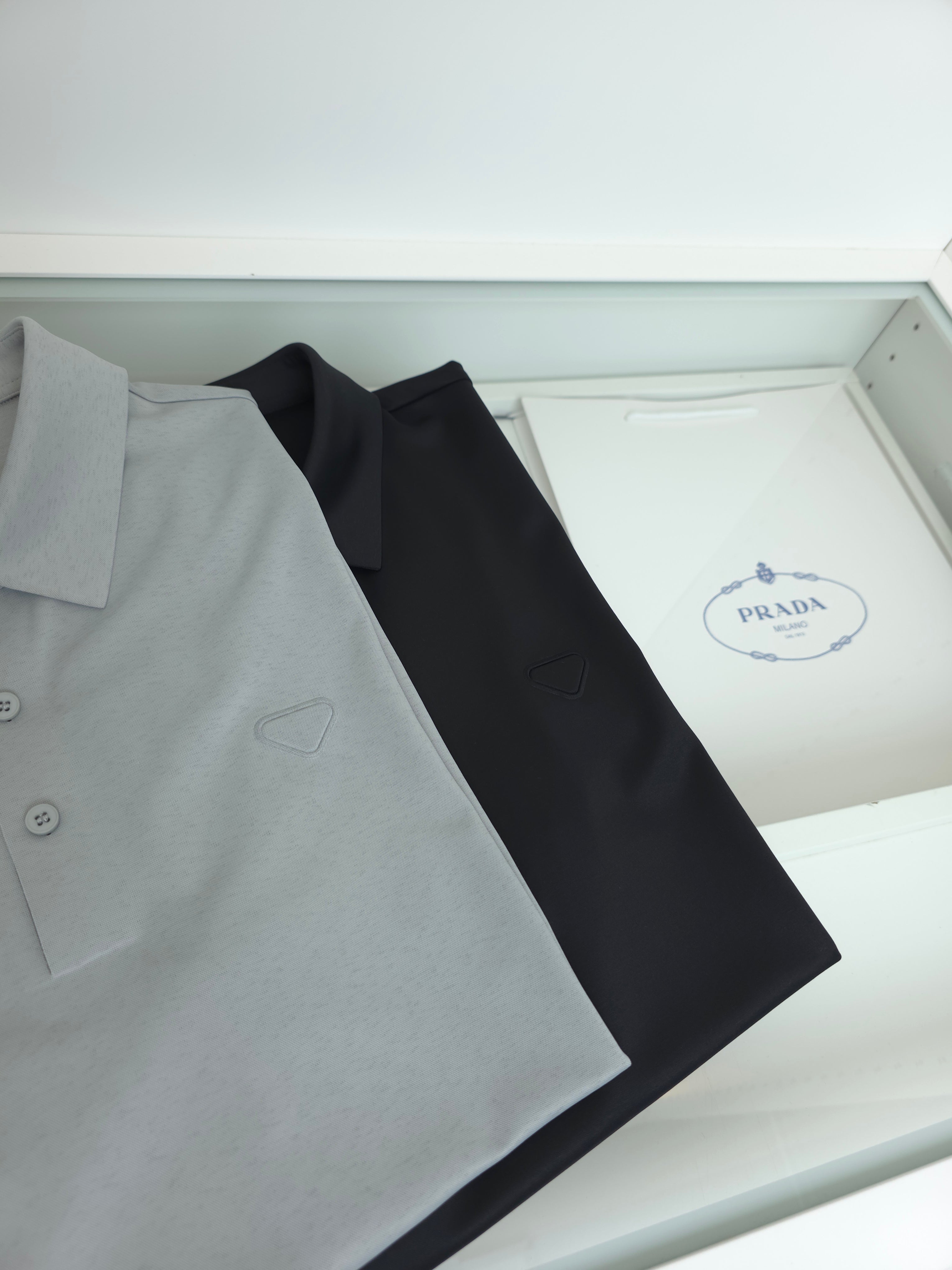 Grey and Black Polo