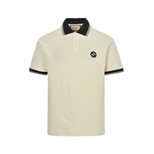 Cream white Polo - FashionHype.xyz