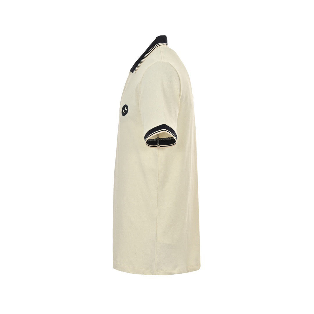 Cream white Polo - FashionHype.xyz