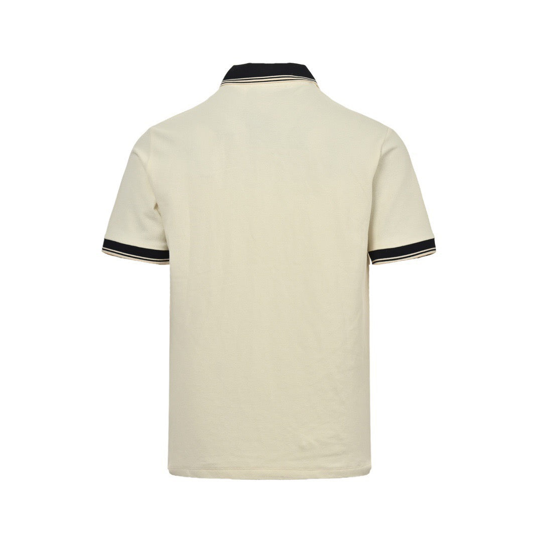Cream white Polo - FashionHype.xyz