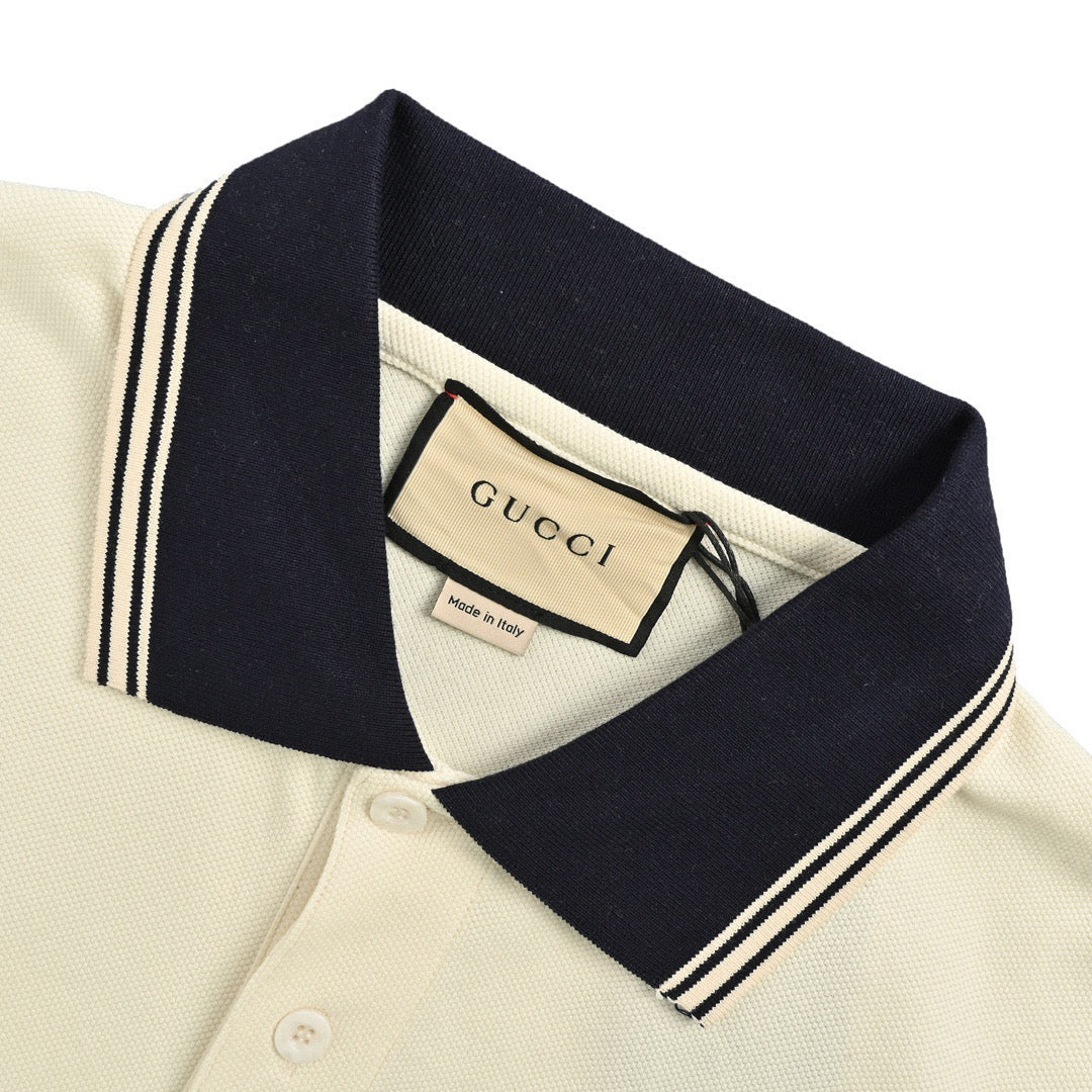 Cream white Polo - FashionHype.xyz