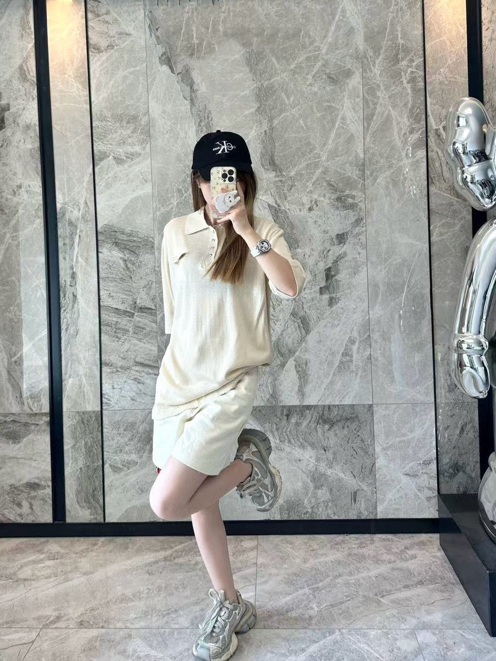 Cream yellow Polo - FashionHype.xyz