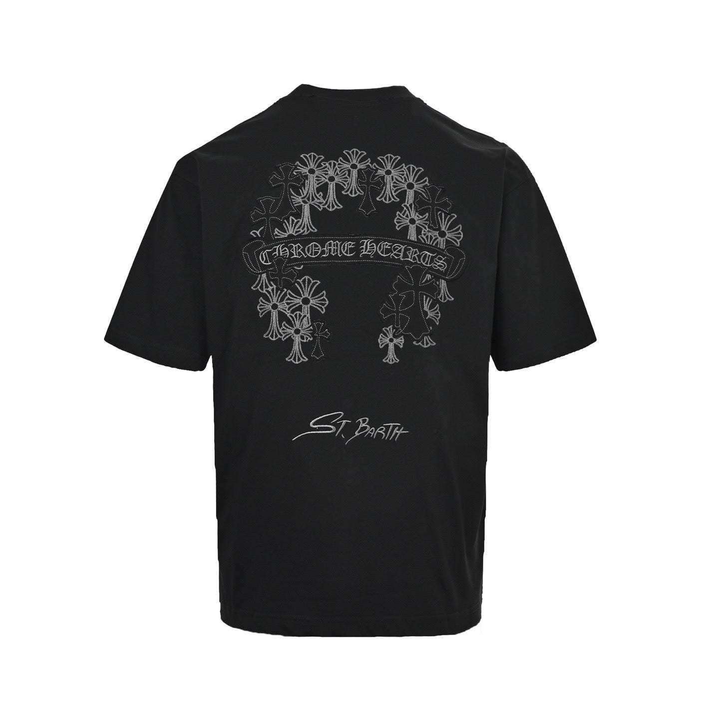 White and Black T-shirt