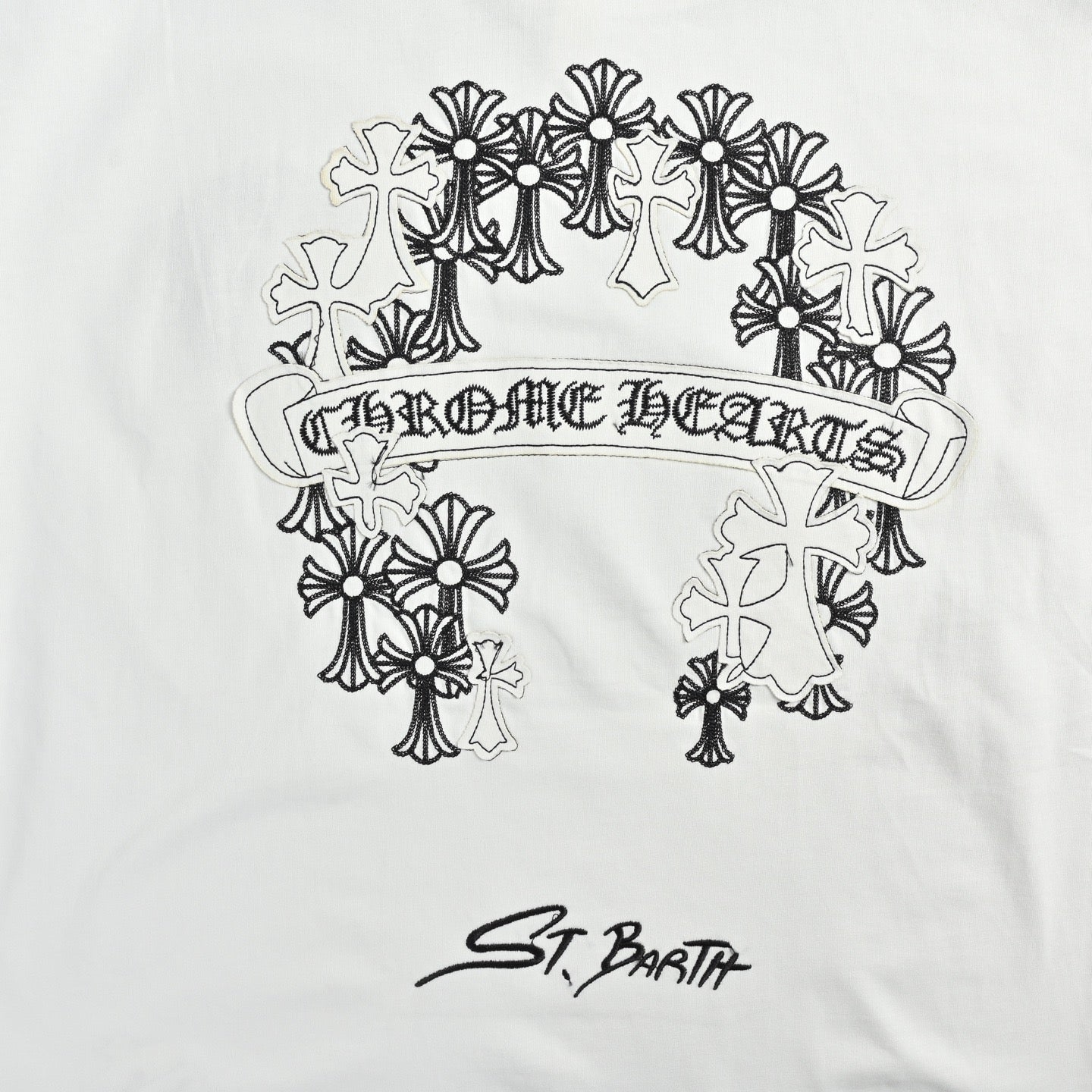 White and Black T-shirt
