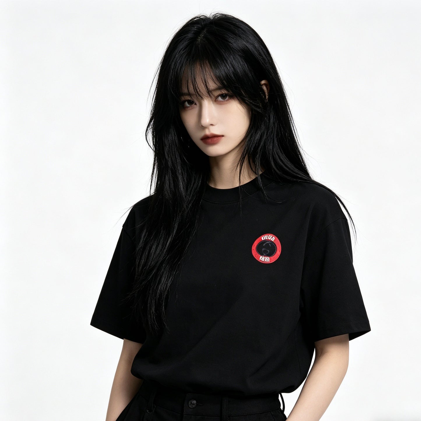 White and Black T-shirt