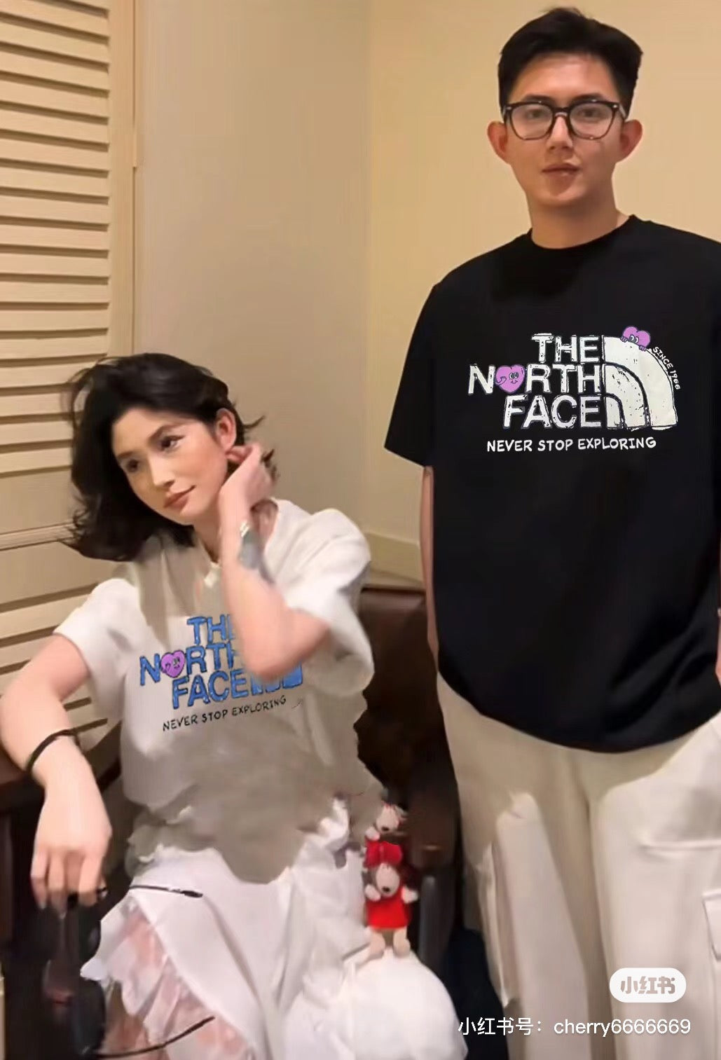 White and Black T-shirt