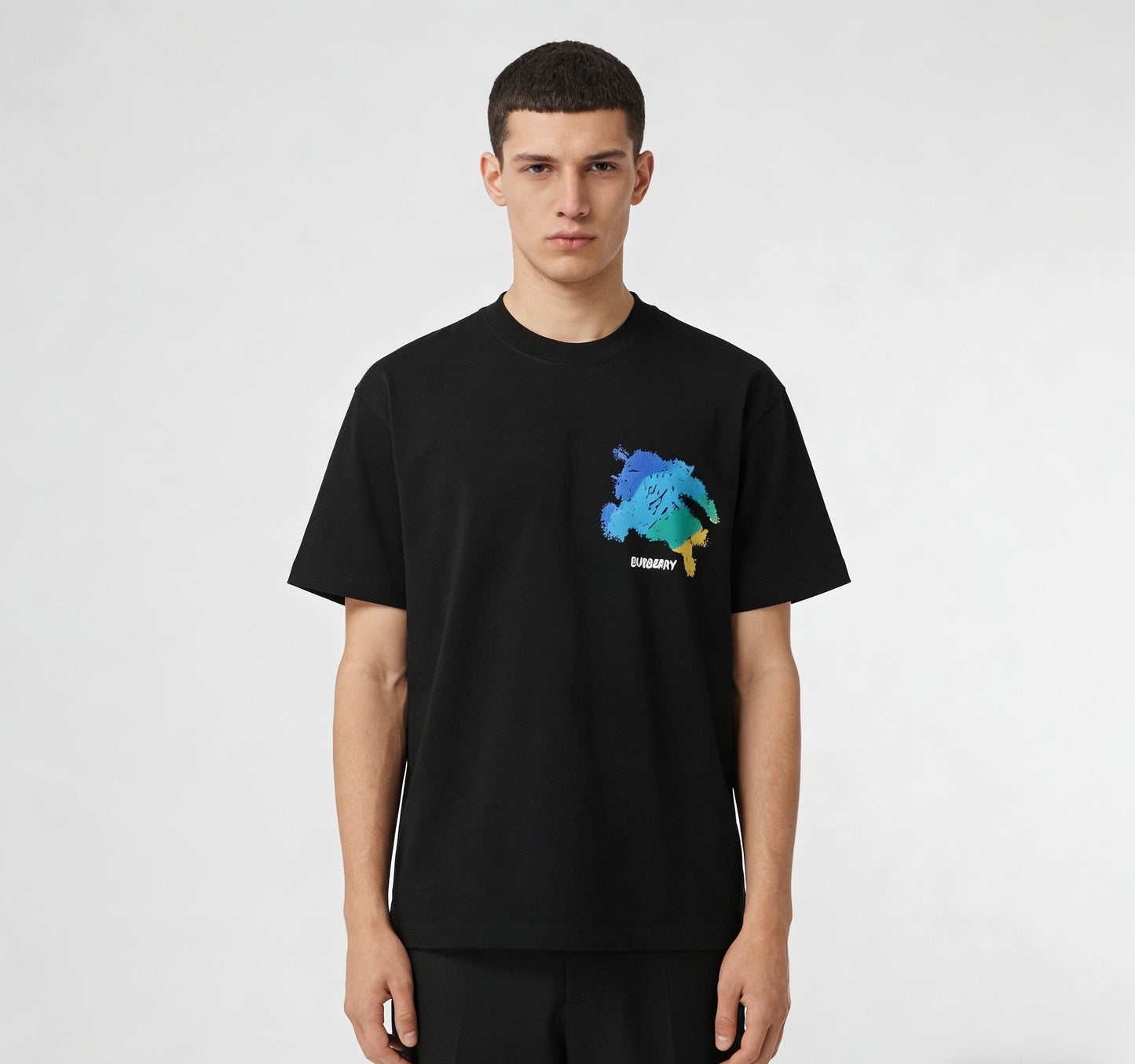 White and Black T-shirt