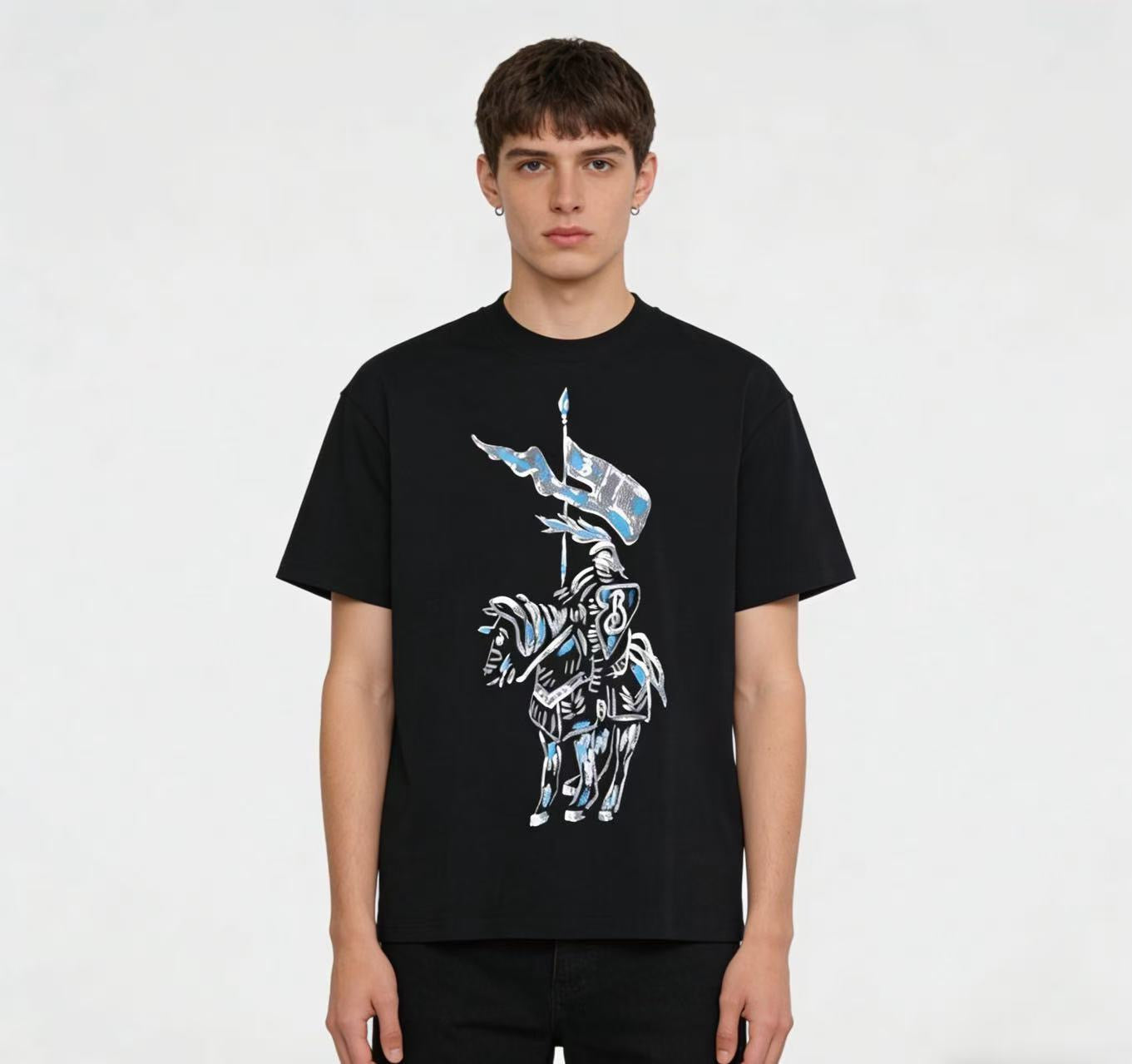 White and Black T-shirt