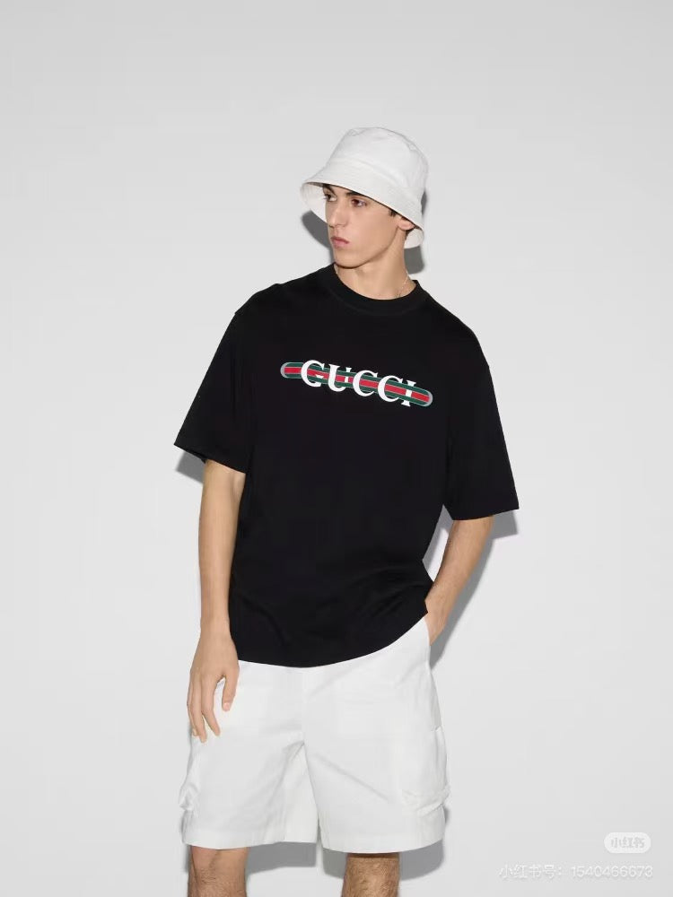 White and Black T-shirt