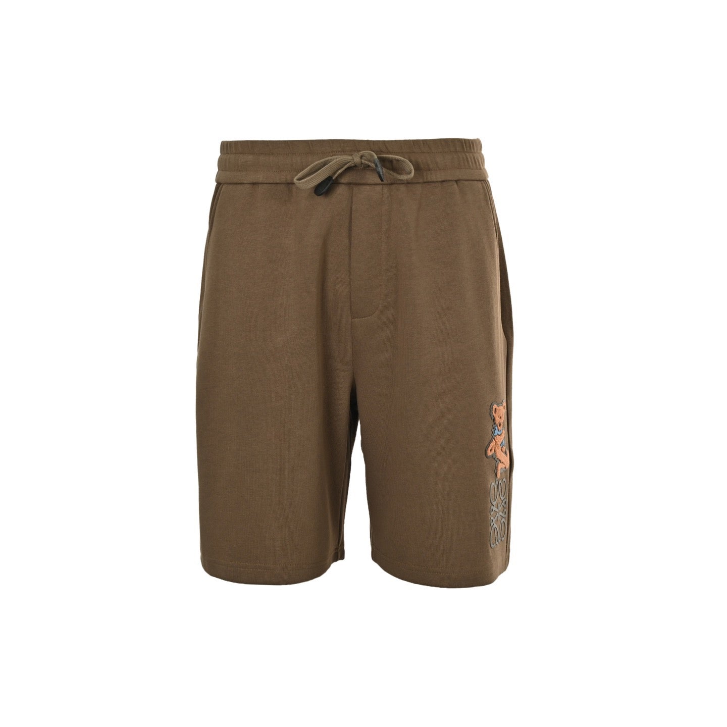 Brown and Off-white Short