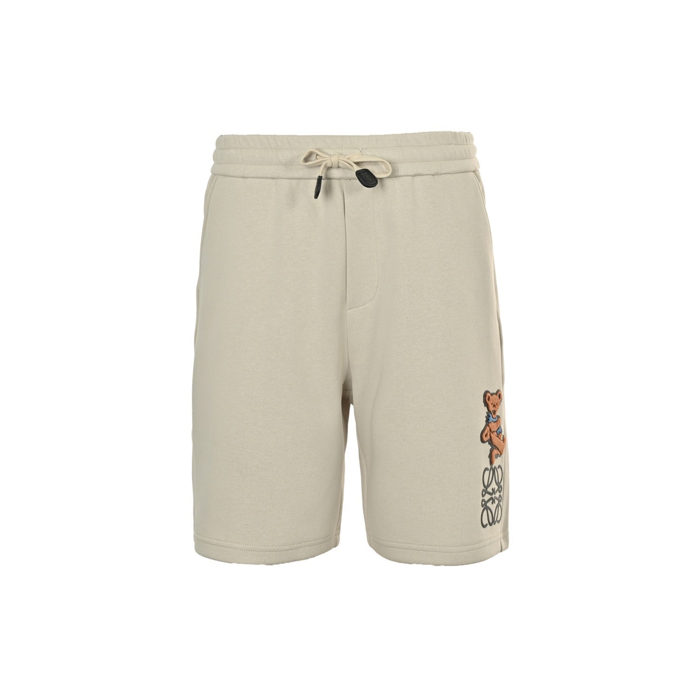 Brown and Off-white Short