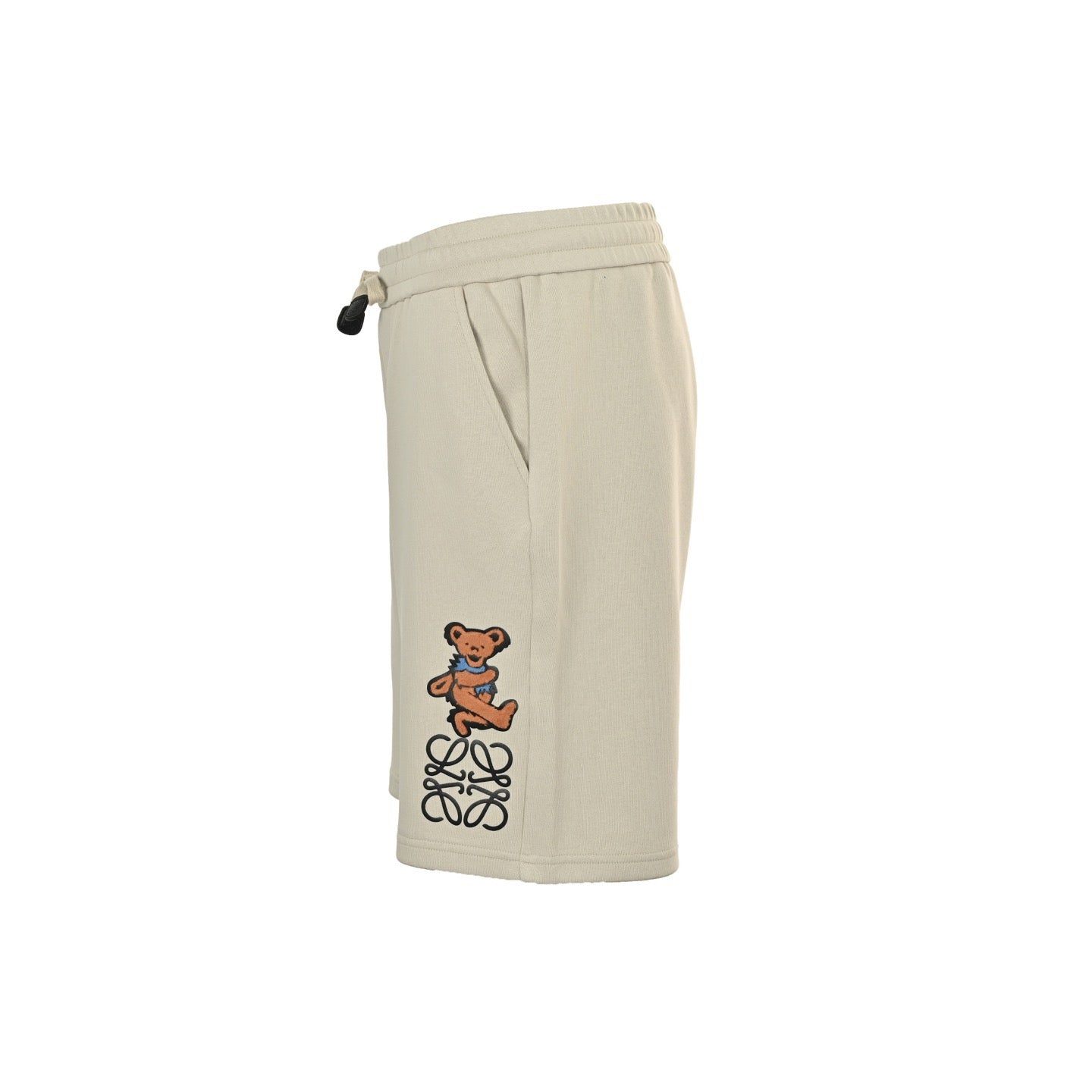 Brown and Off-white Short