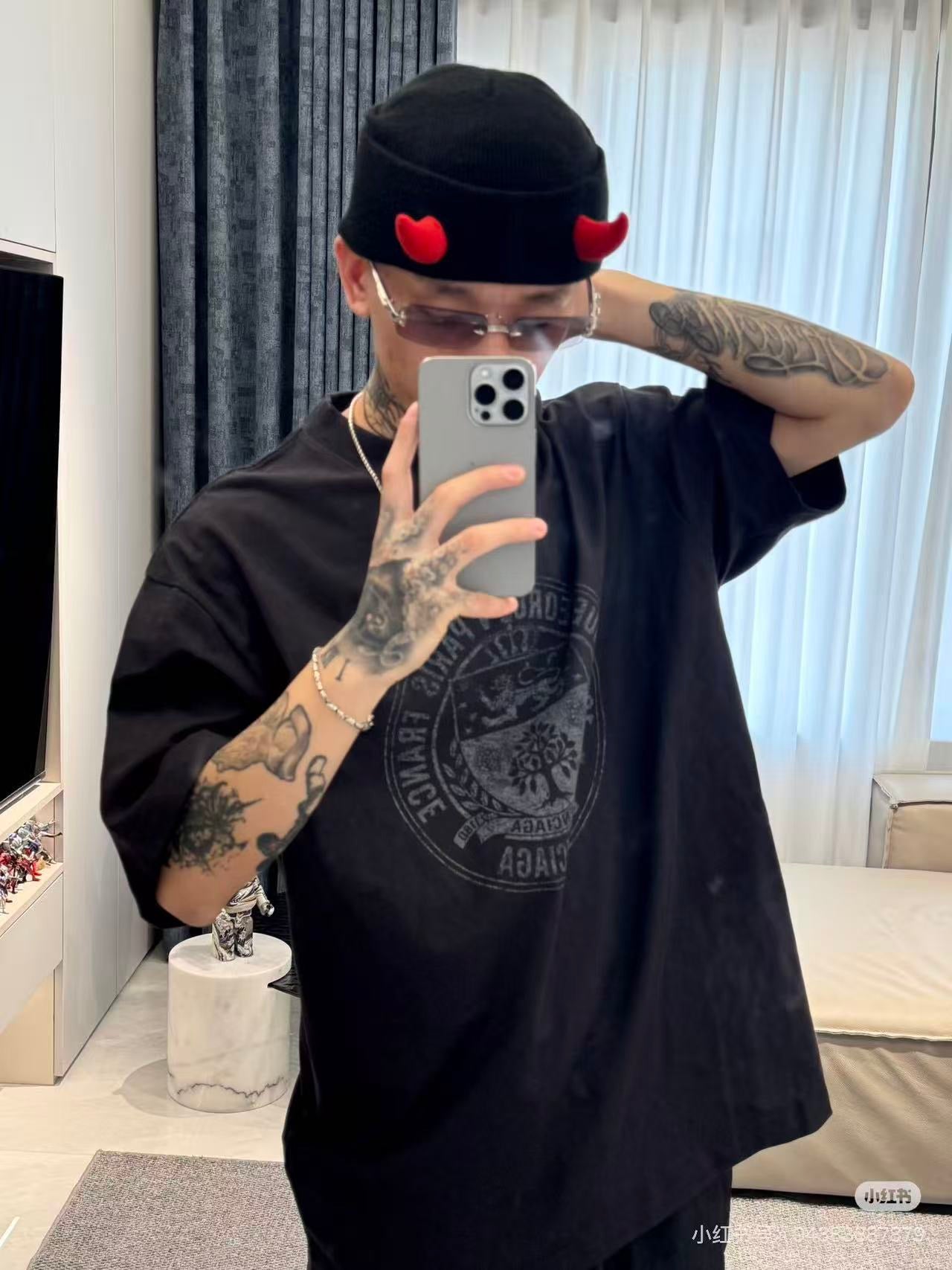 Black and Grey T-shirt
