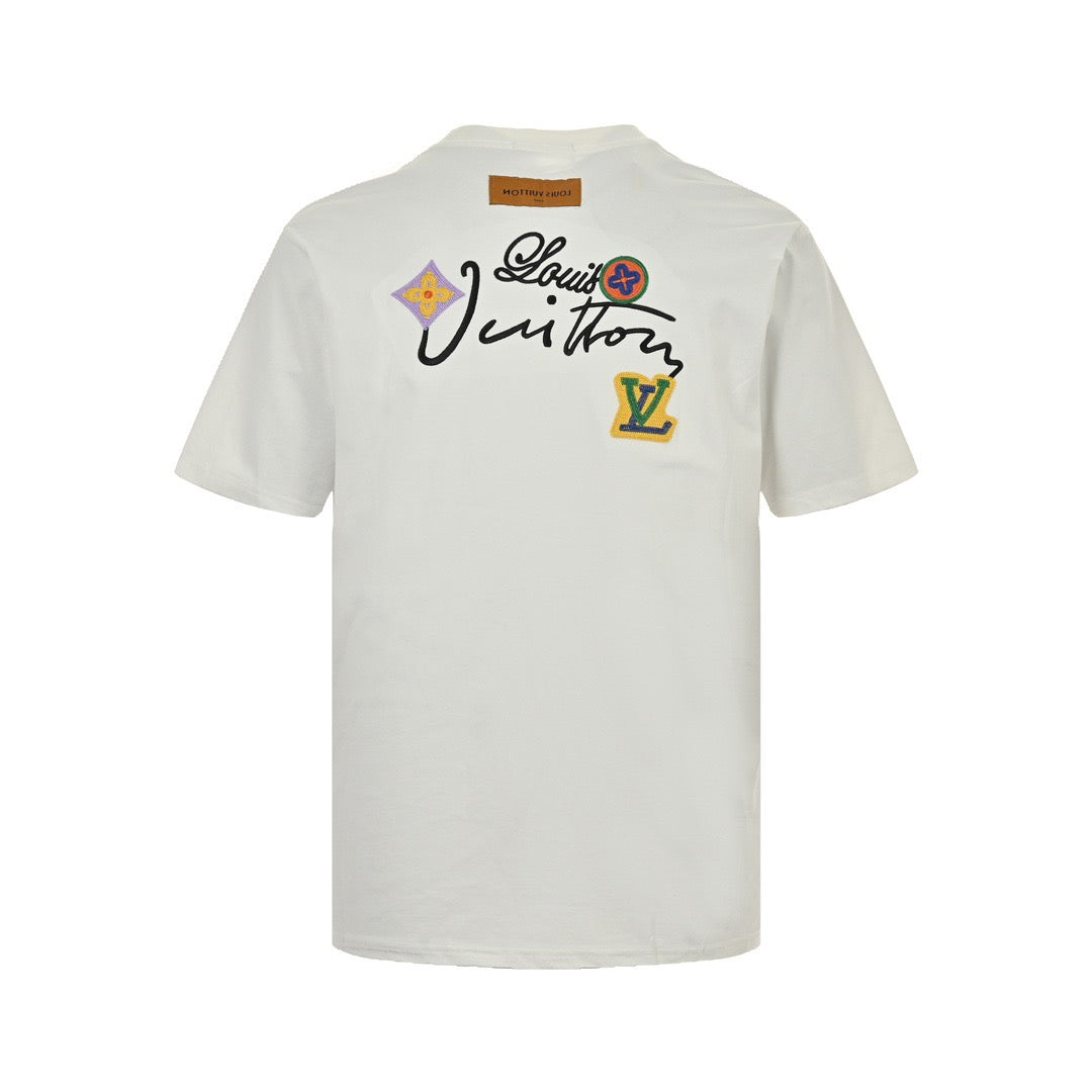 White and Black T-shirt
