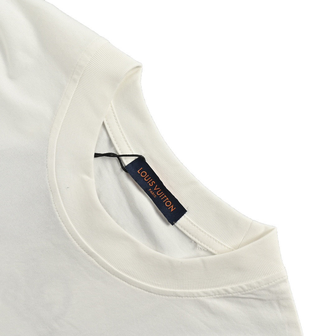 White and Black T-shirt