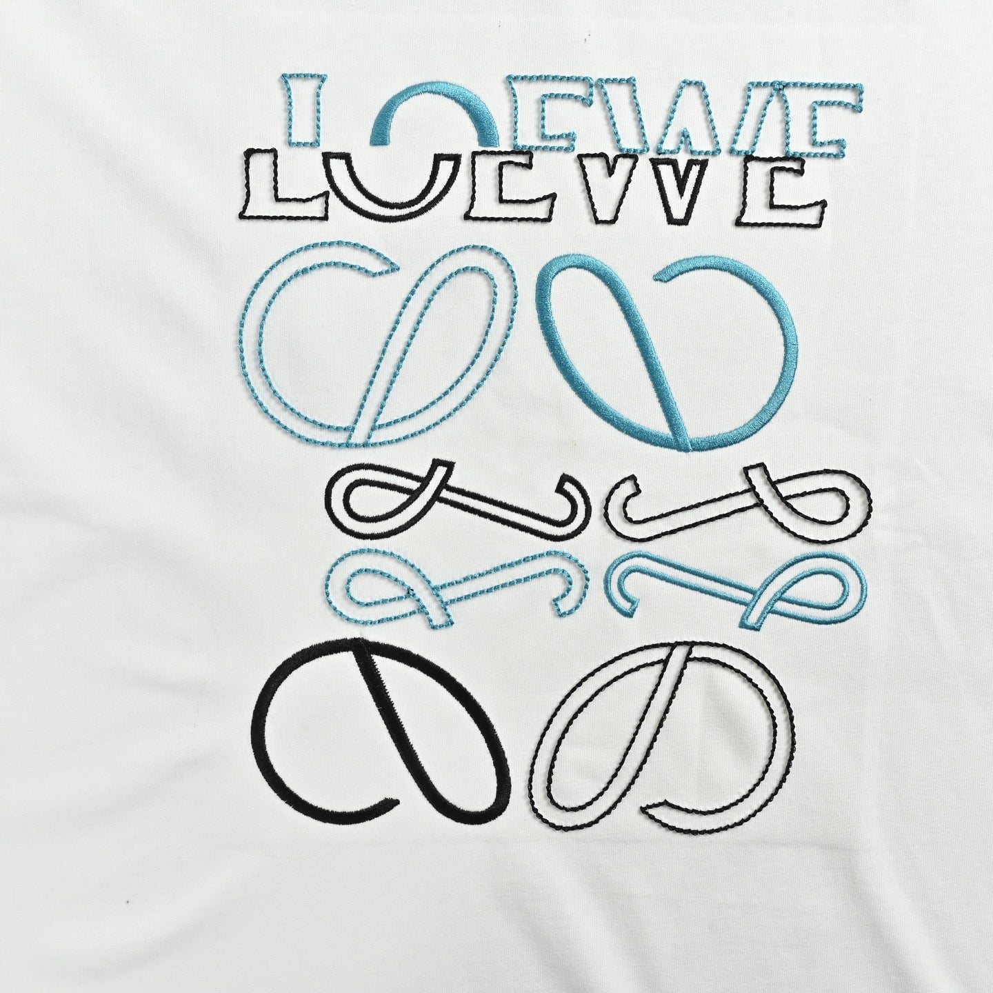 Black and white T-shirt