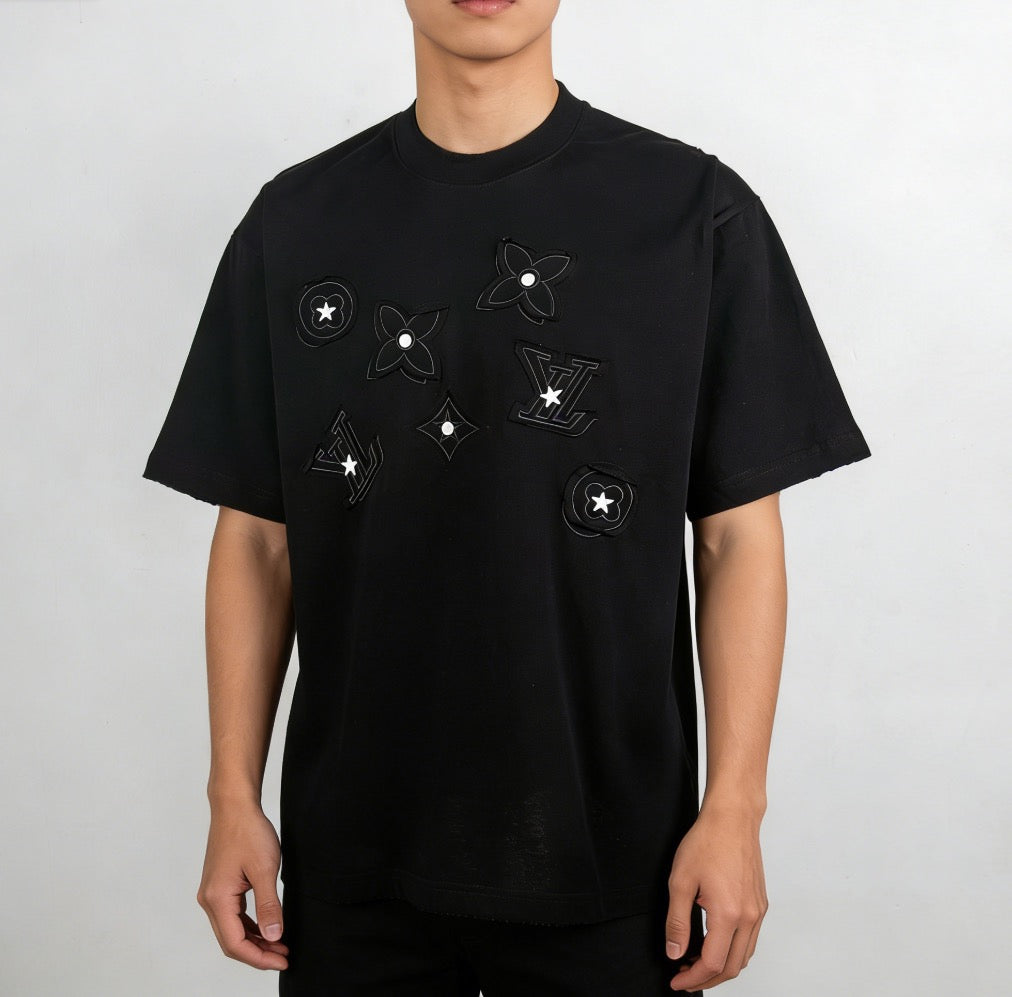 White and Black T-shirt
