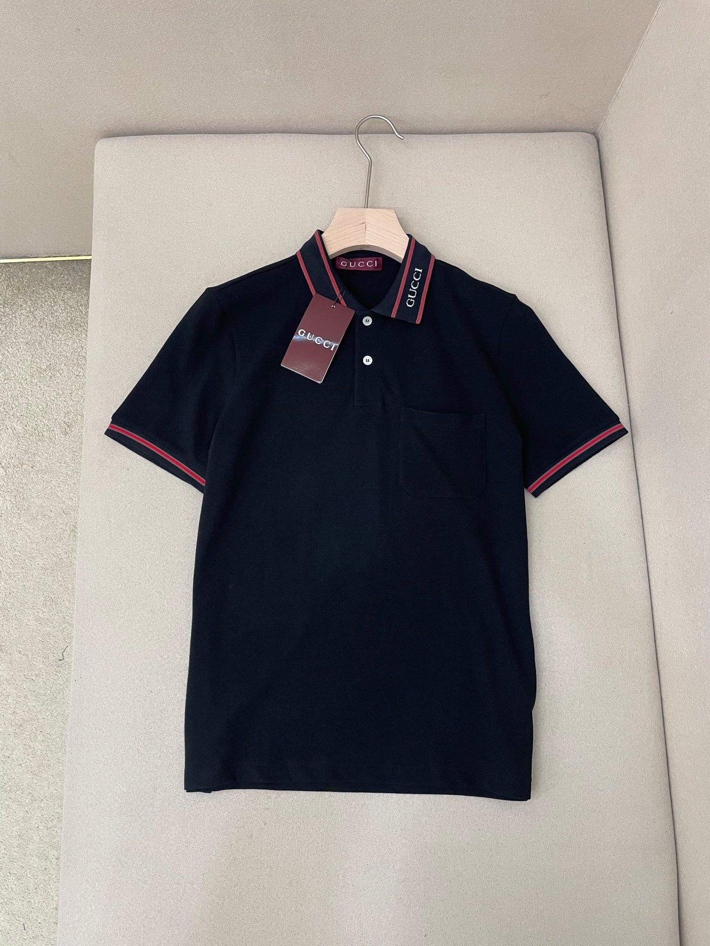 Black and White Polo - FashionHype.xyz