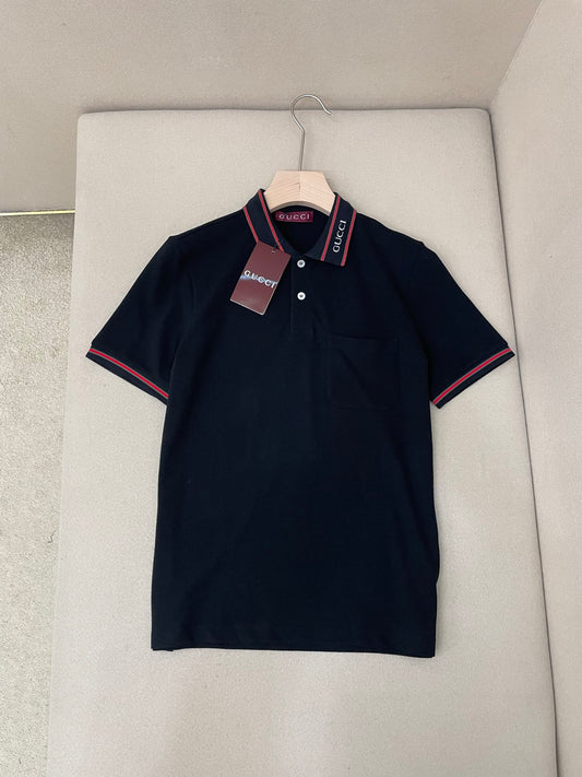 Black and White Polo - FashionHype.xyz