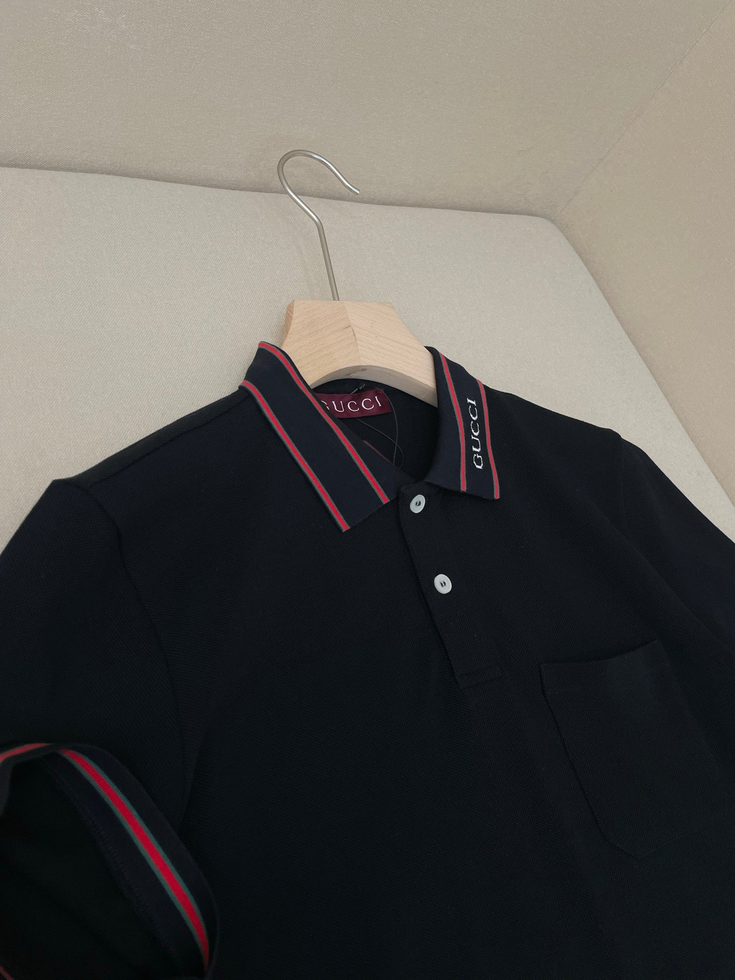 Black and White Polo - FashionHype.xyz