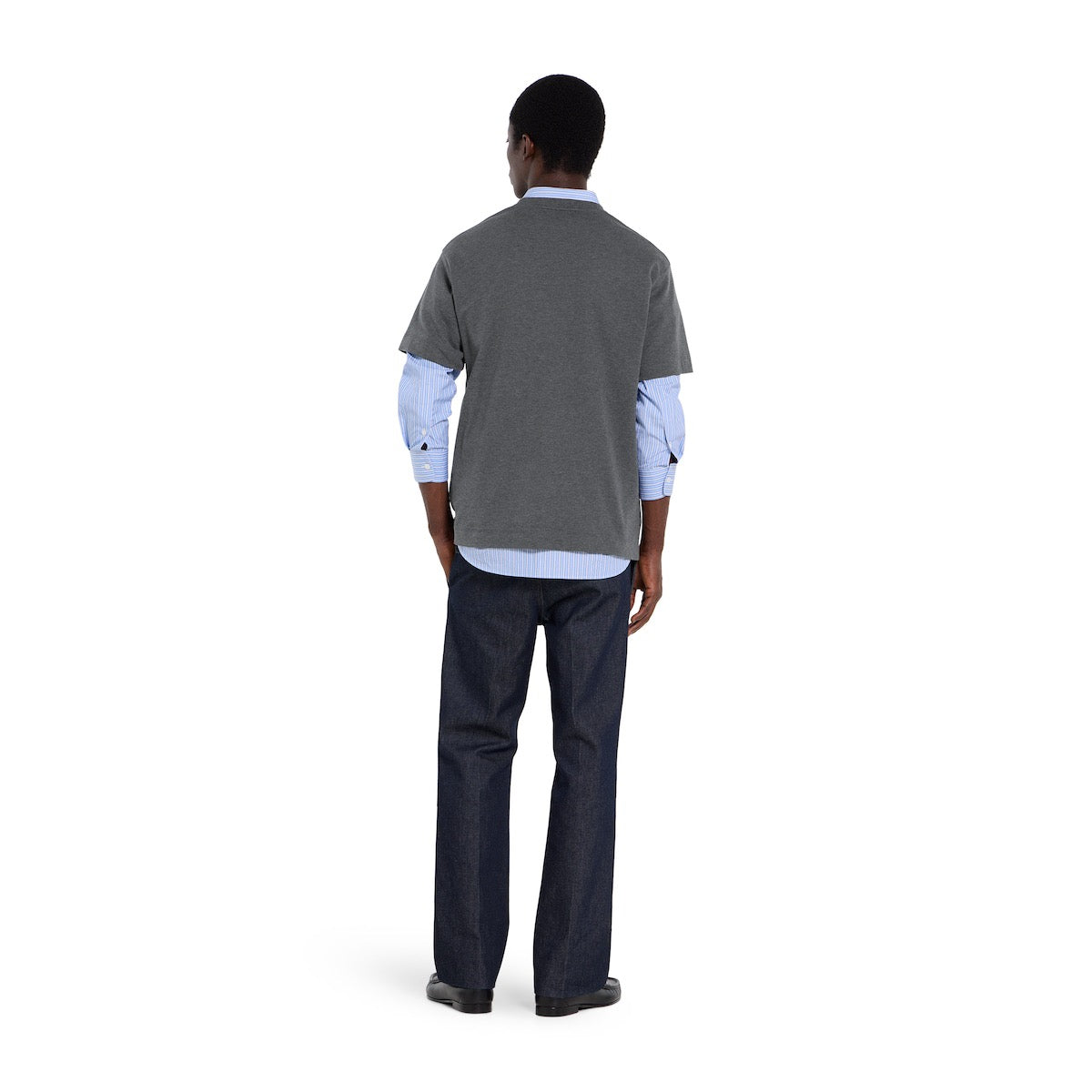 Black White and Blue T-shirt - FashionHype.xyz