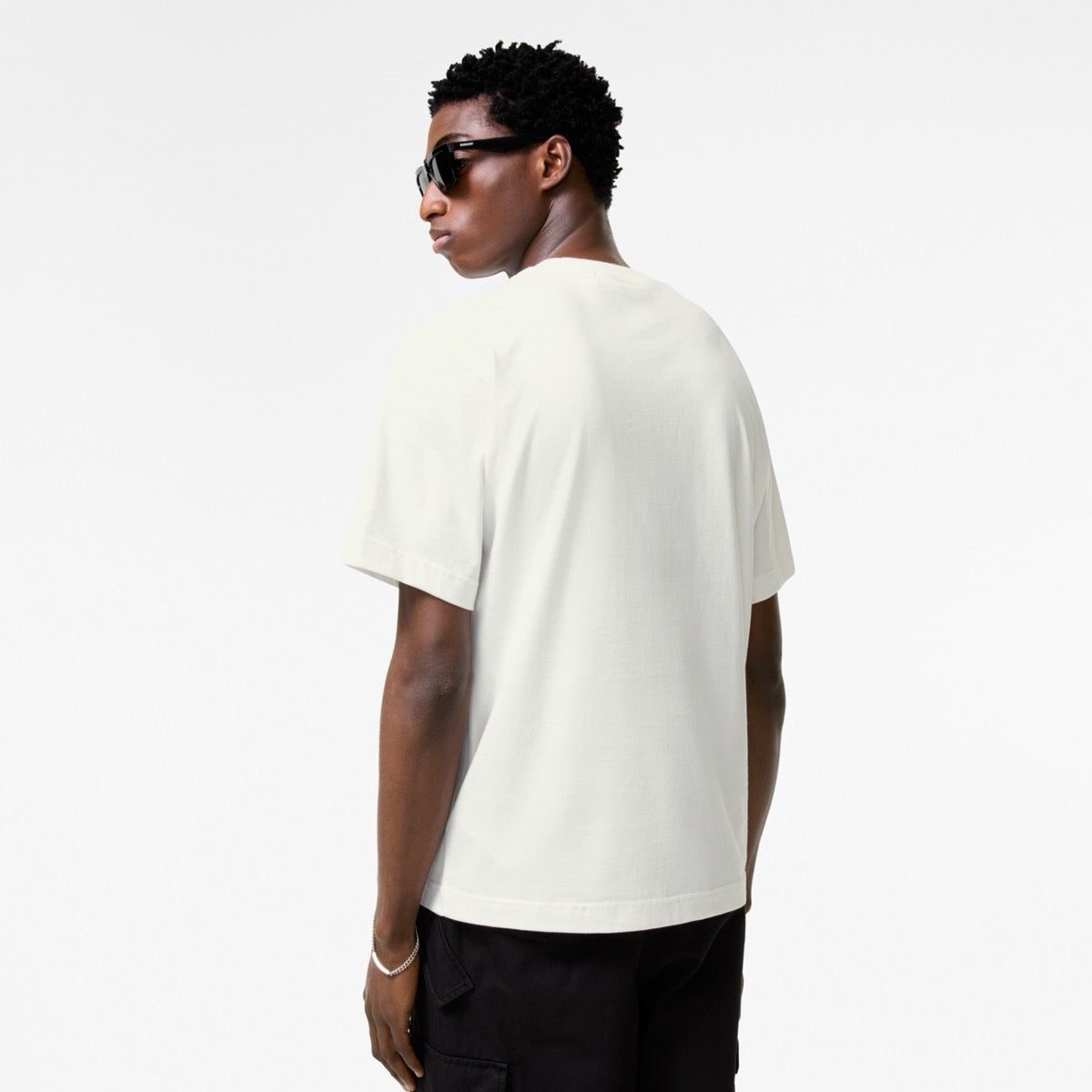 White and Black T-shirt