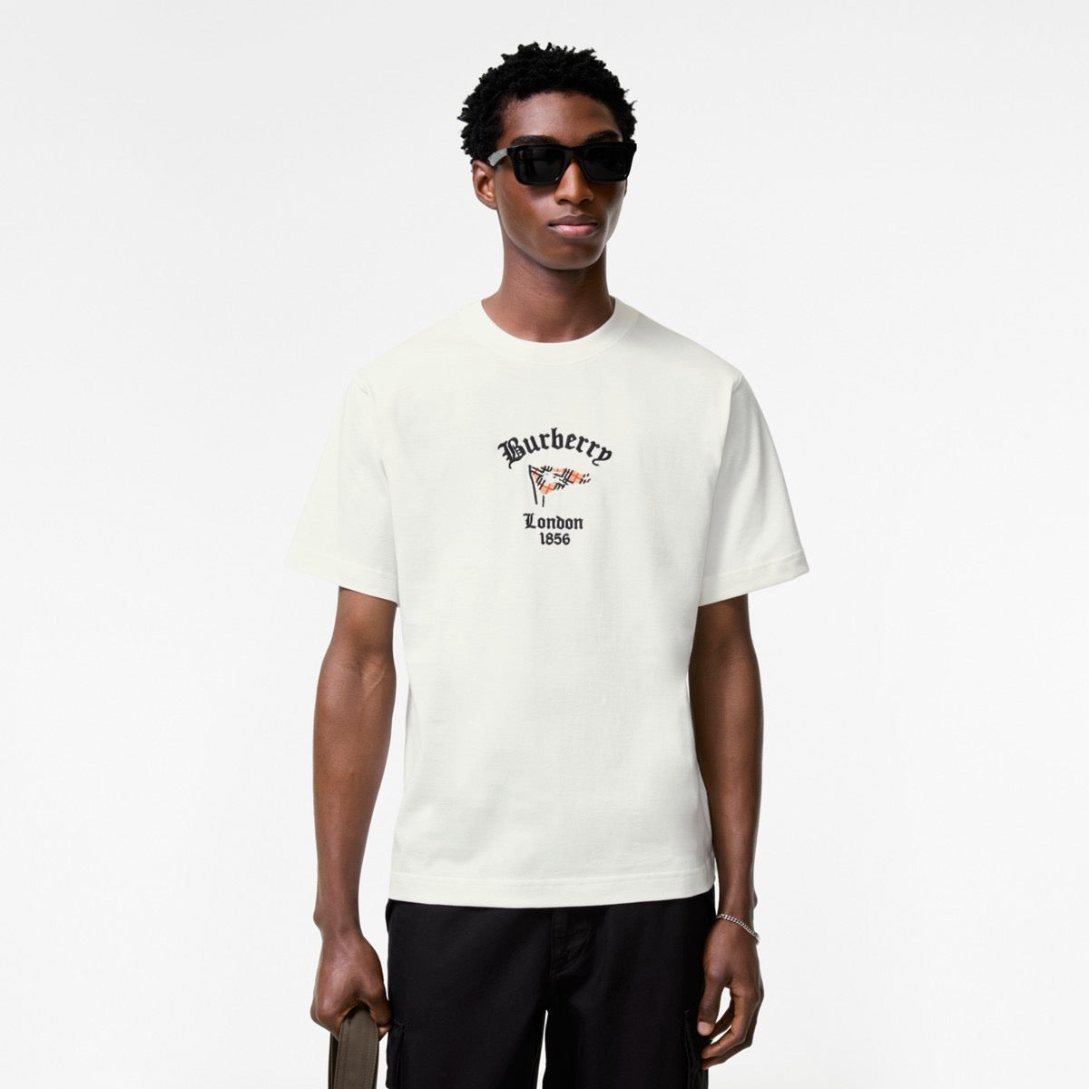 White and Black T-shirt