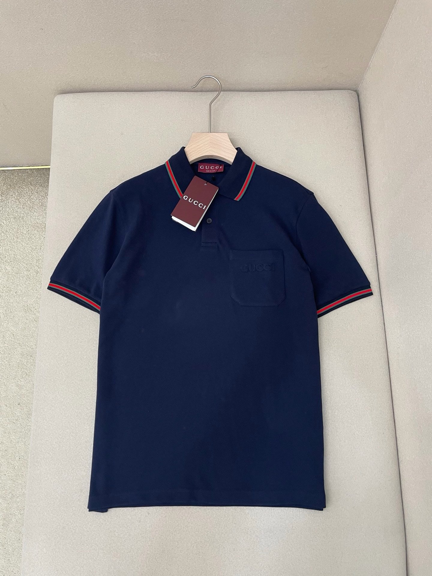Blue and White Polo