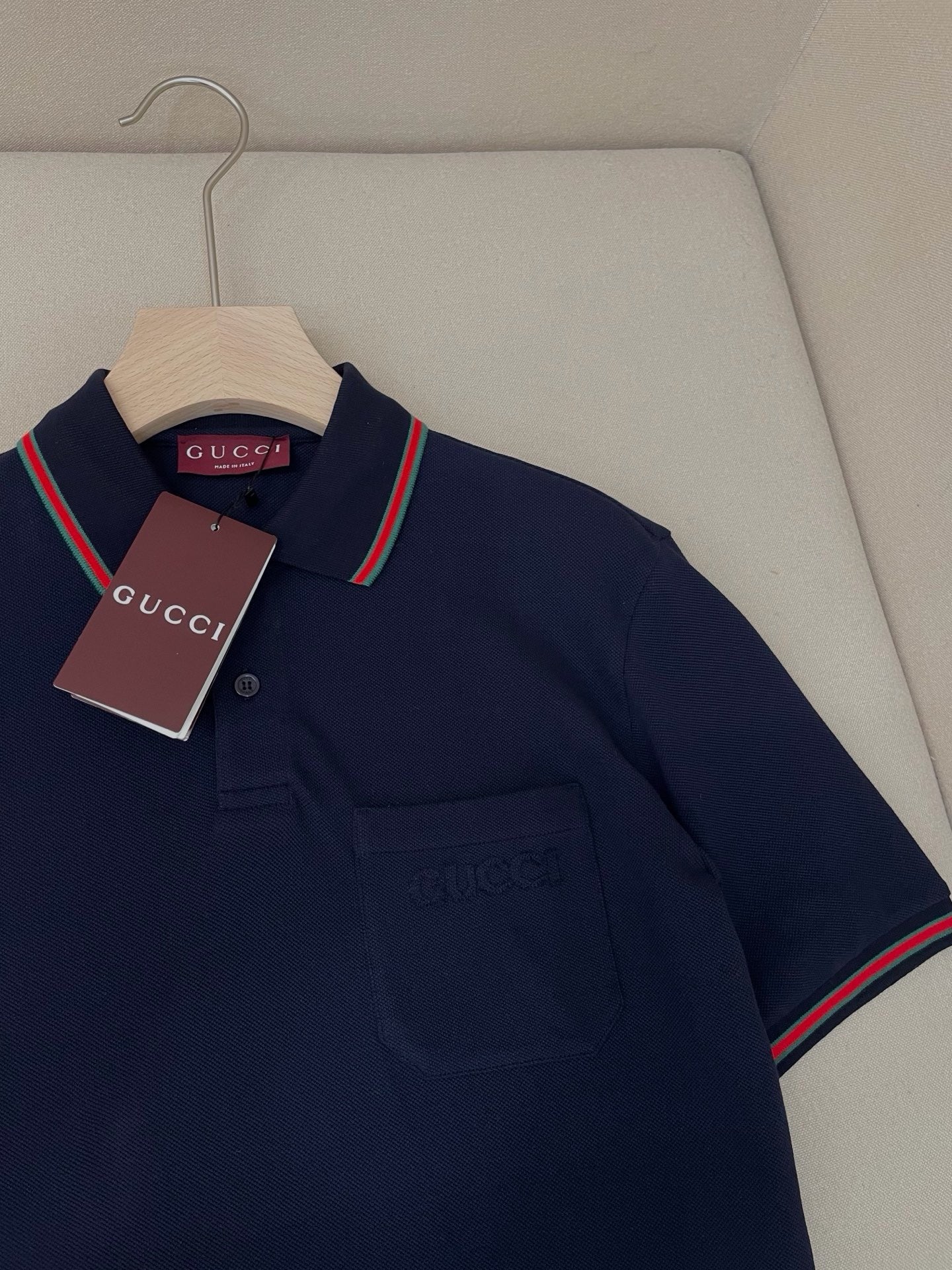 Blue and White Polo