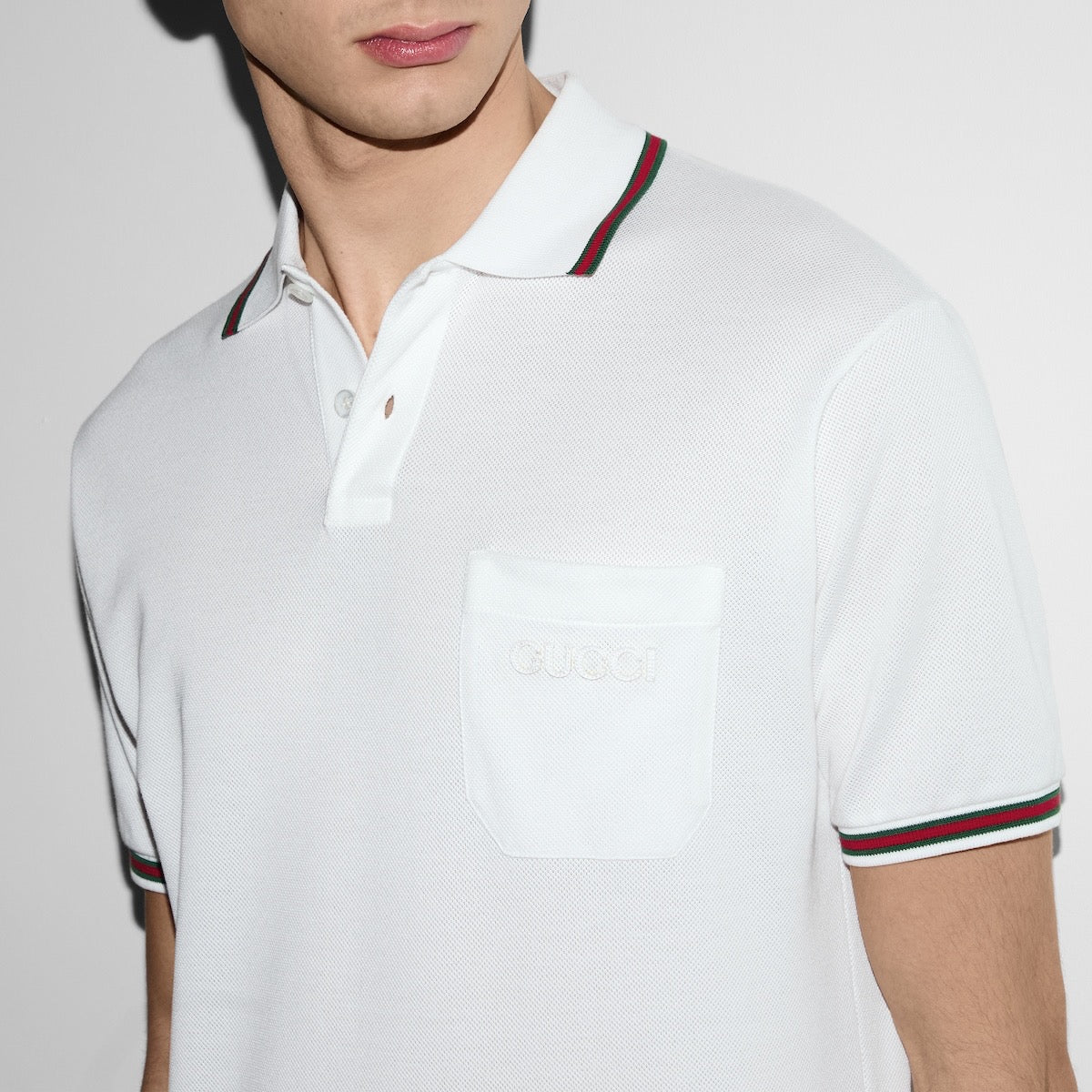Blue and White Polo