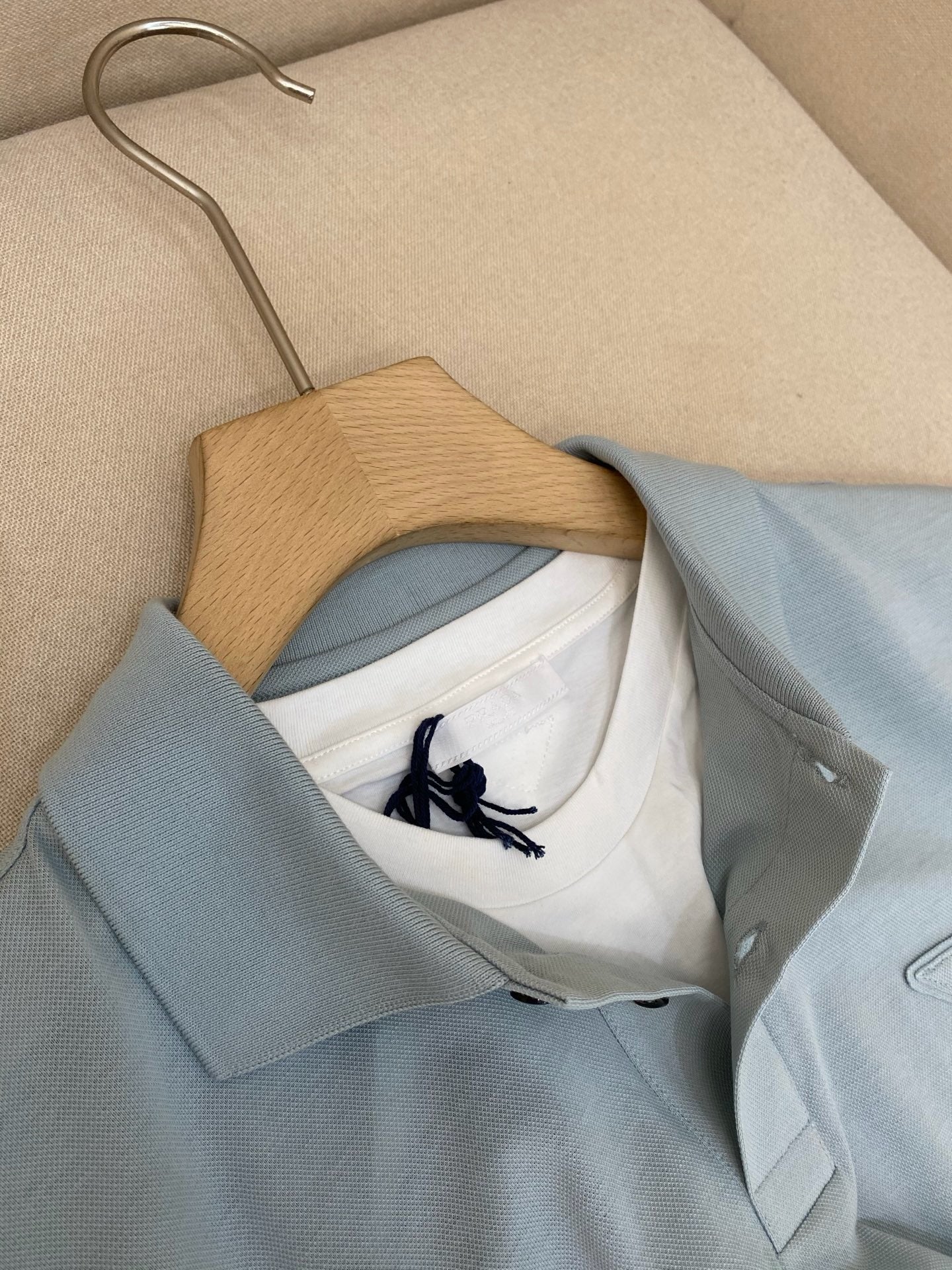 Blue and Sky-blue Polo
