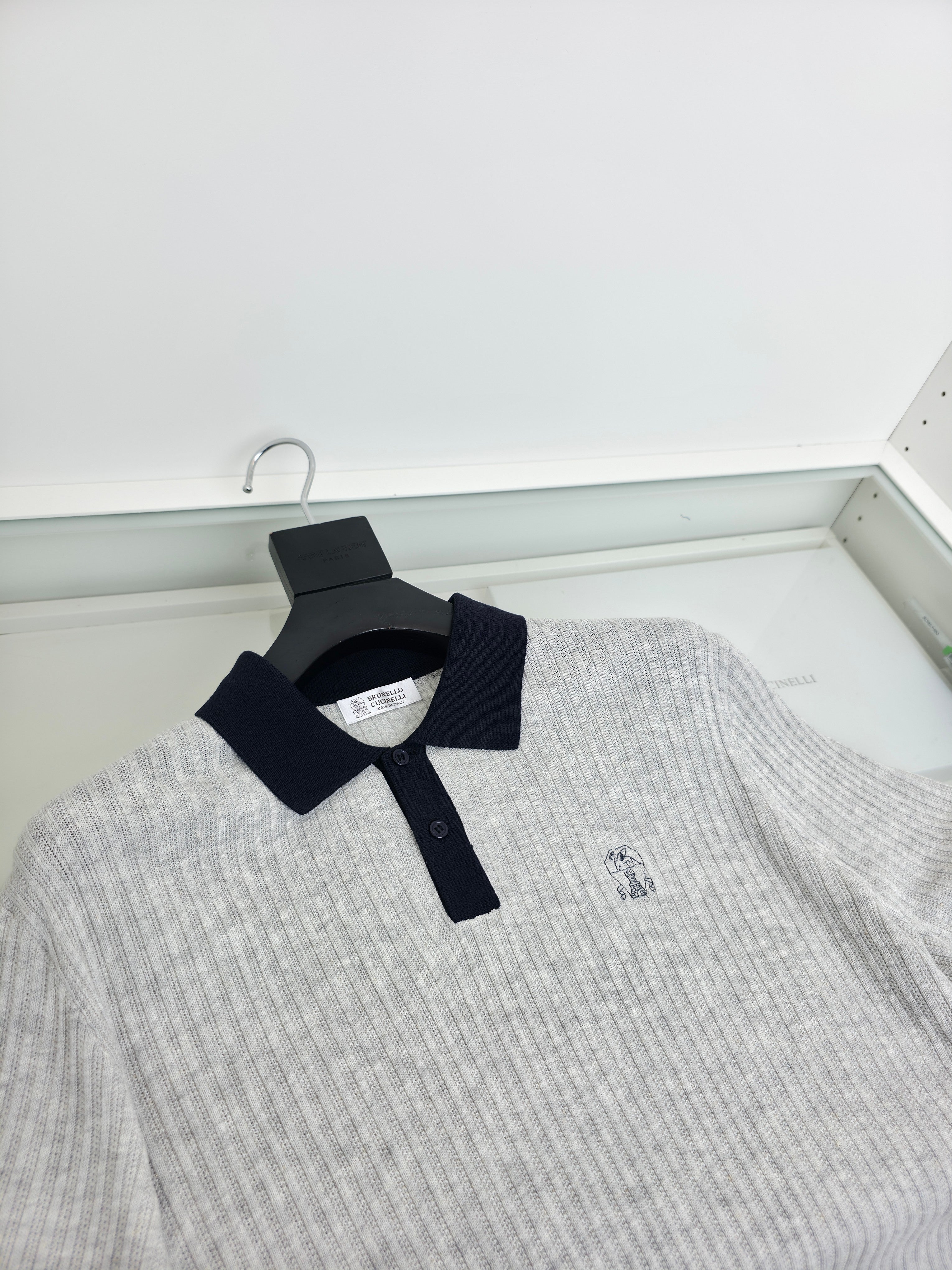 Brown and Grey Polo