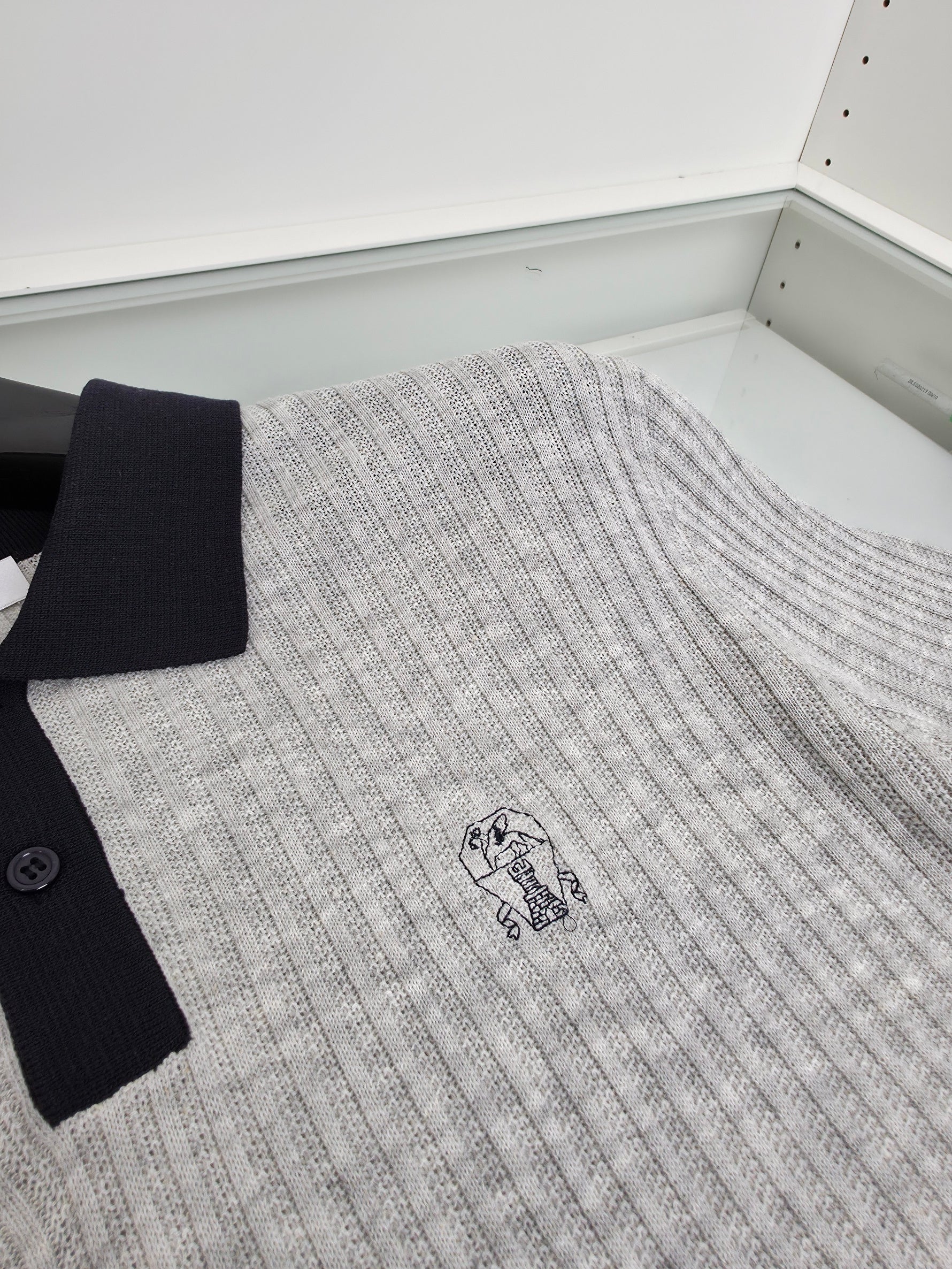 Brown and Grey Polo