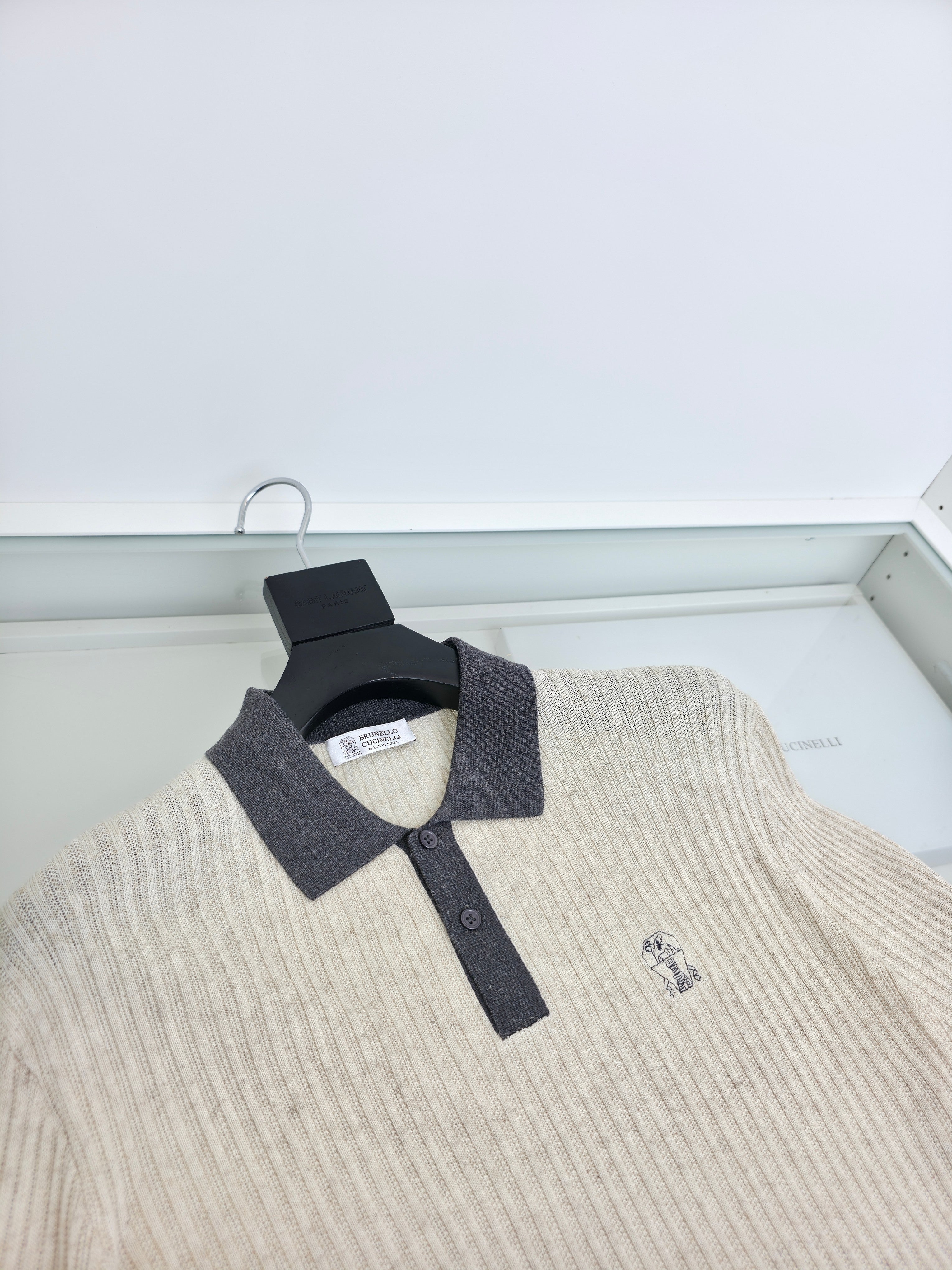 Brown and Grey Polo