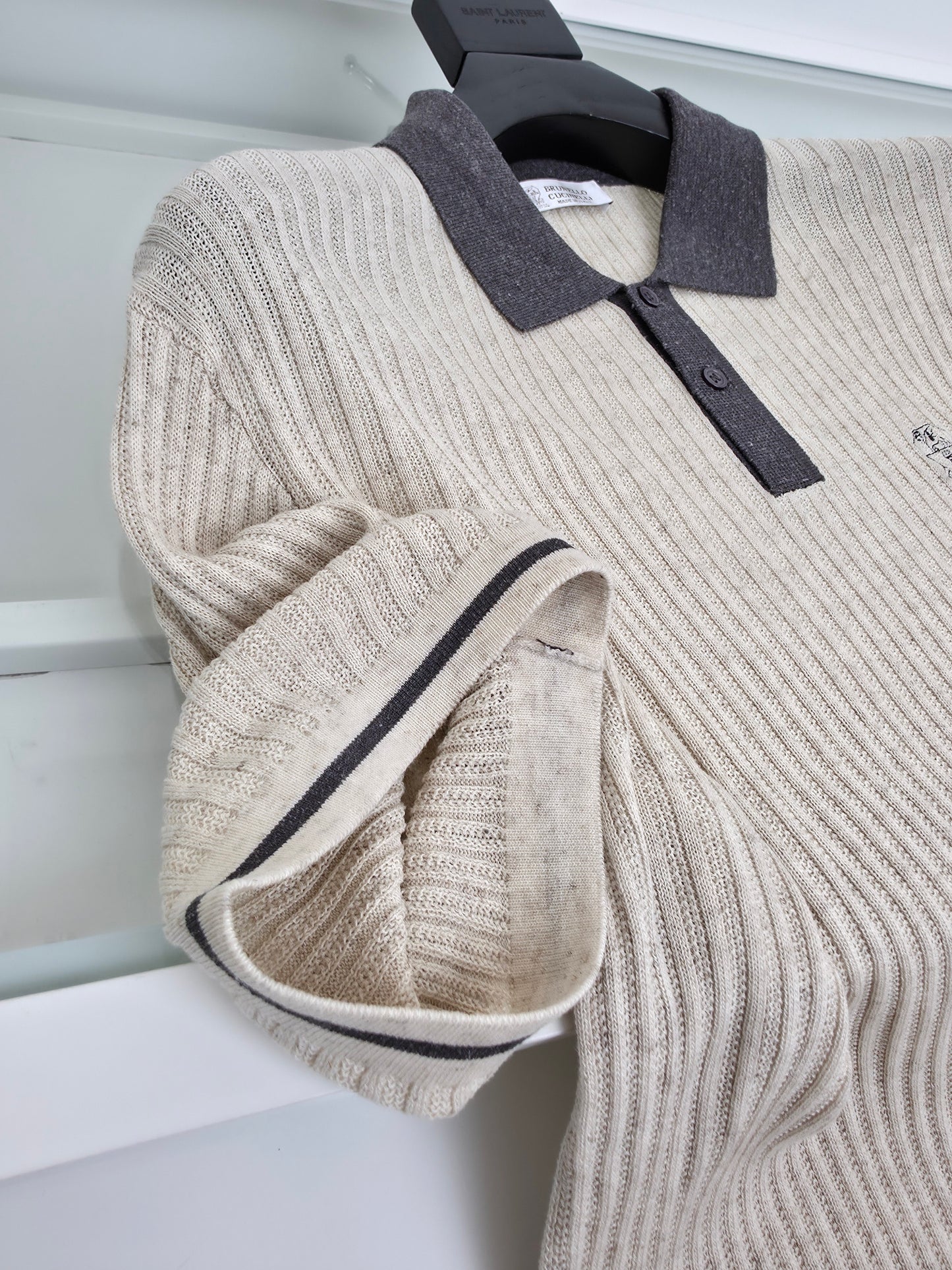 Brown and Grey Polo