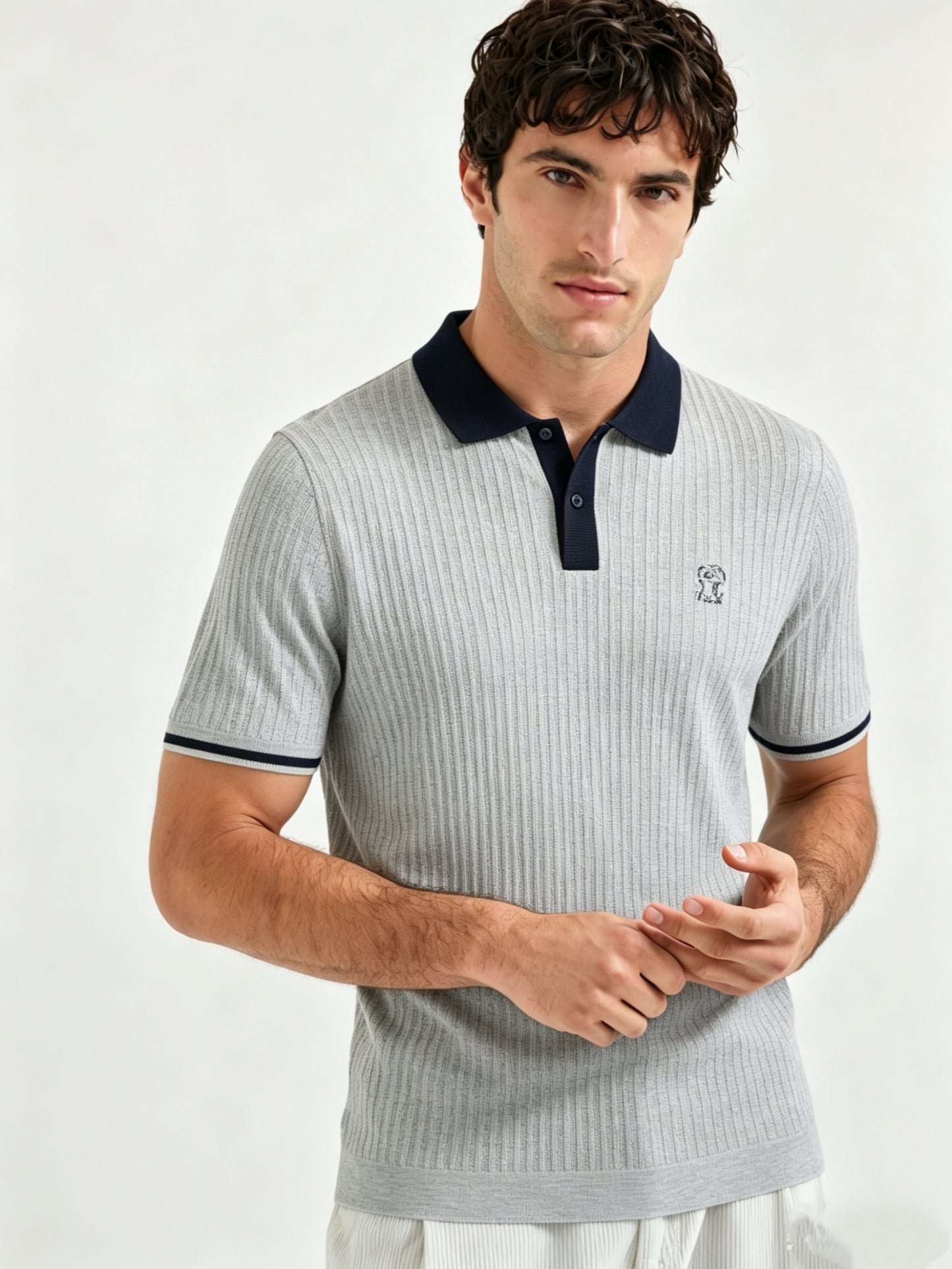 Brown and Grey Polo