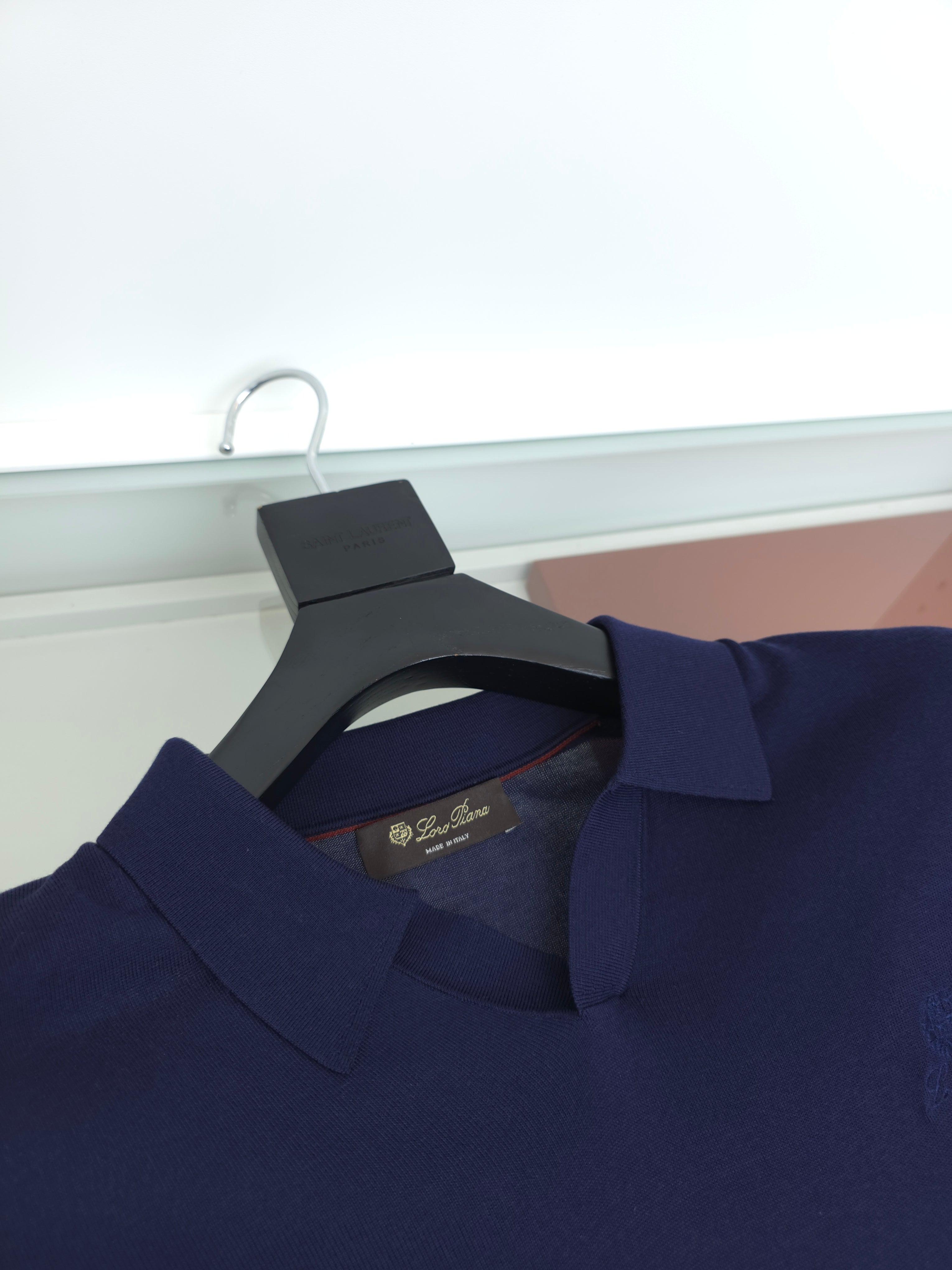 Beige and Blue Shirt - FashionHype.xyz