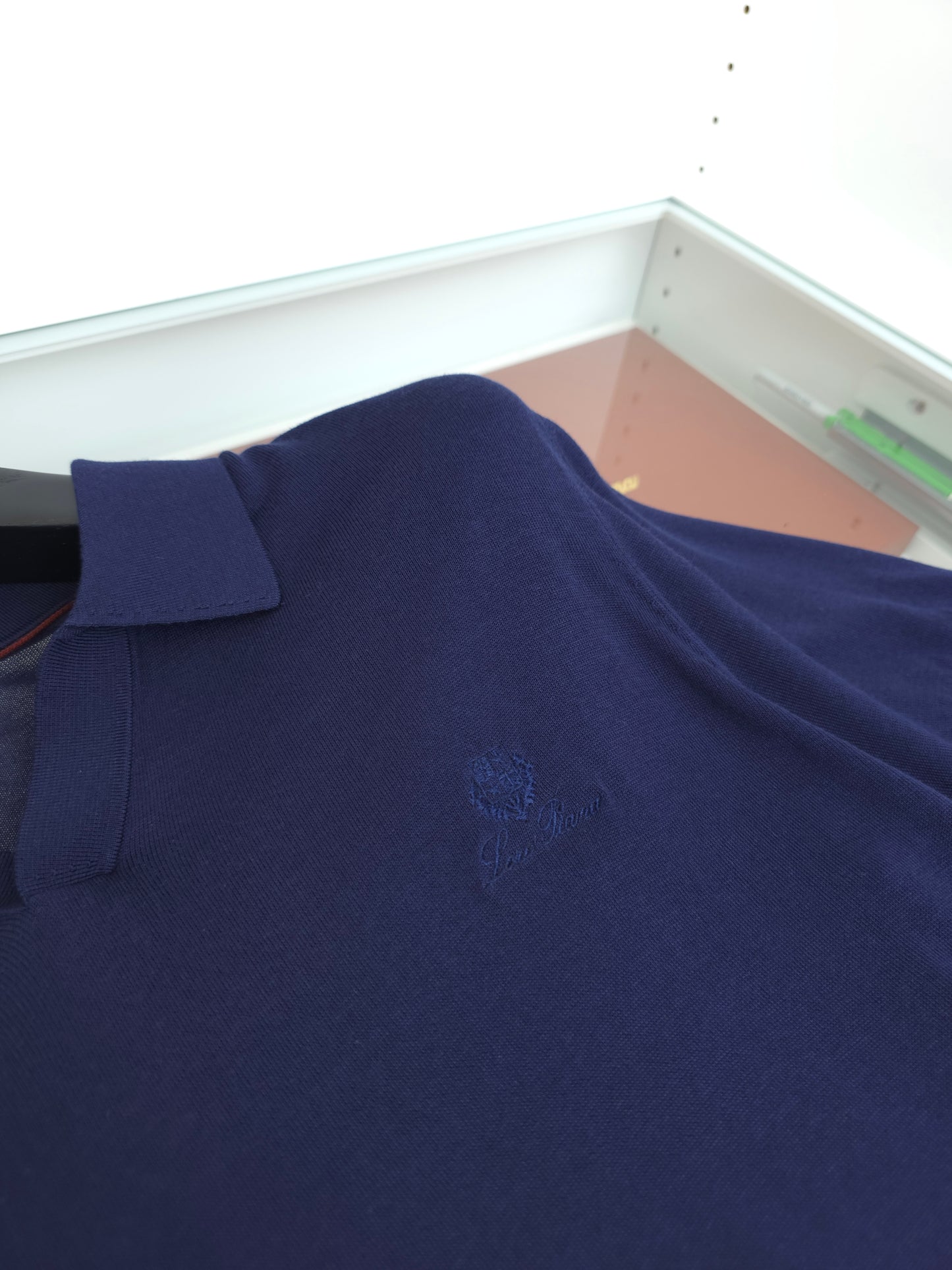 Beige and Blue Shirt - FashionHype.xyz