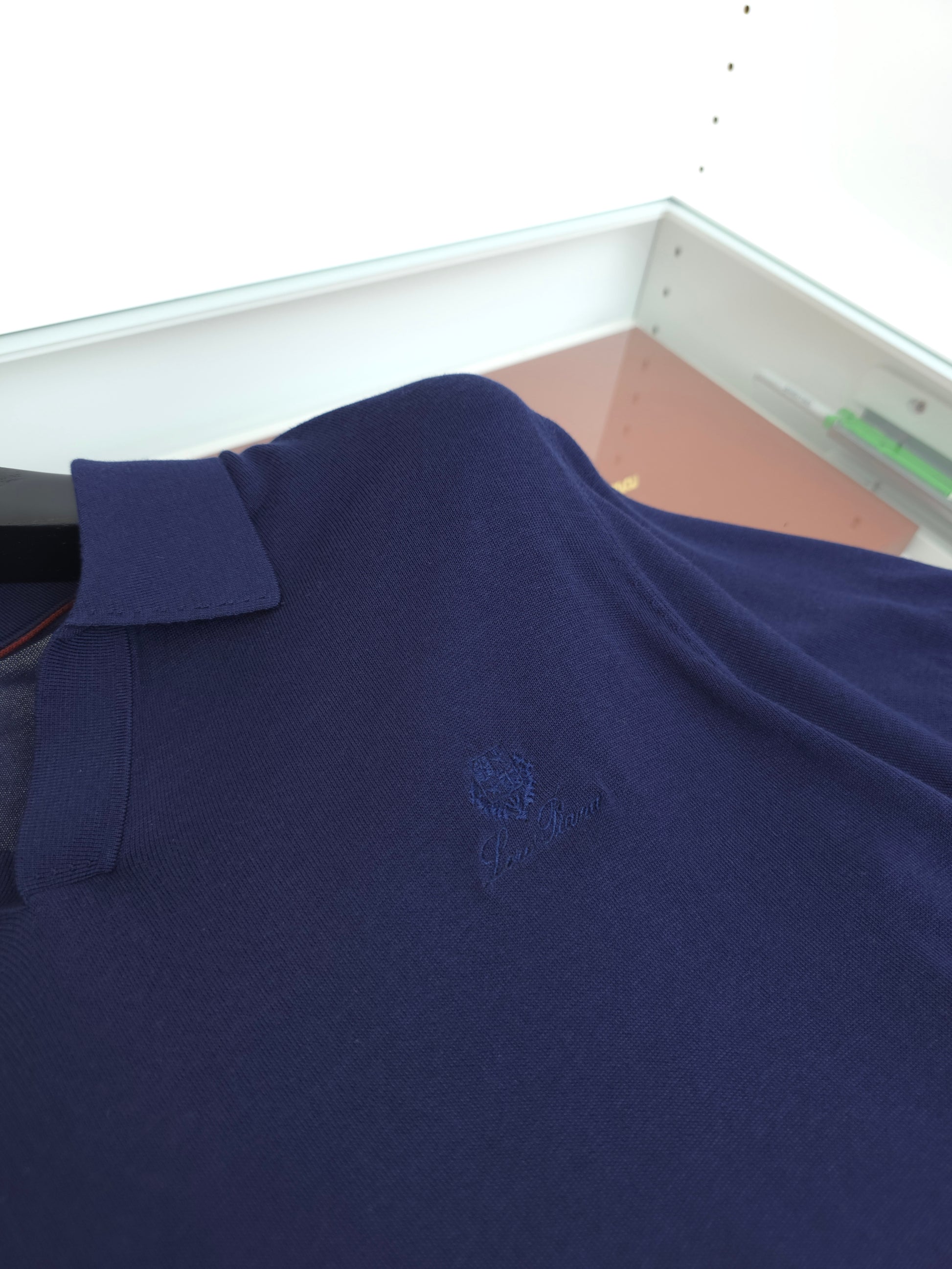 Beige and Blue Shirt - FashionHype.xyz