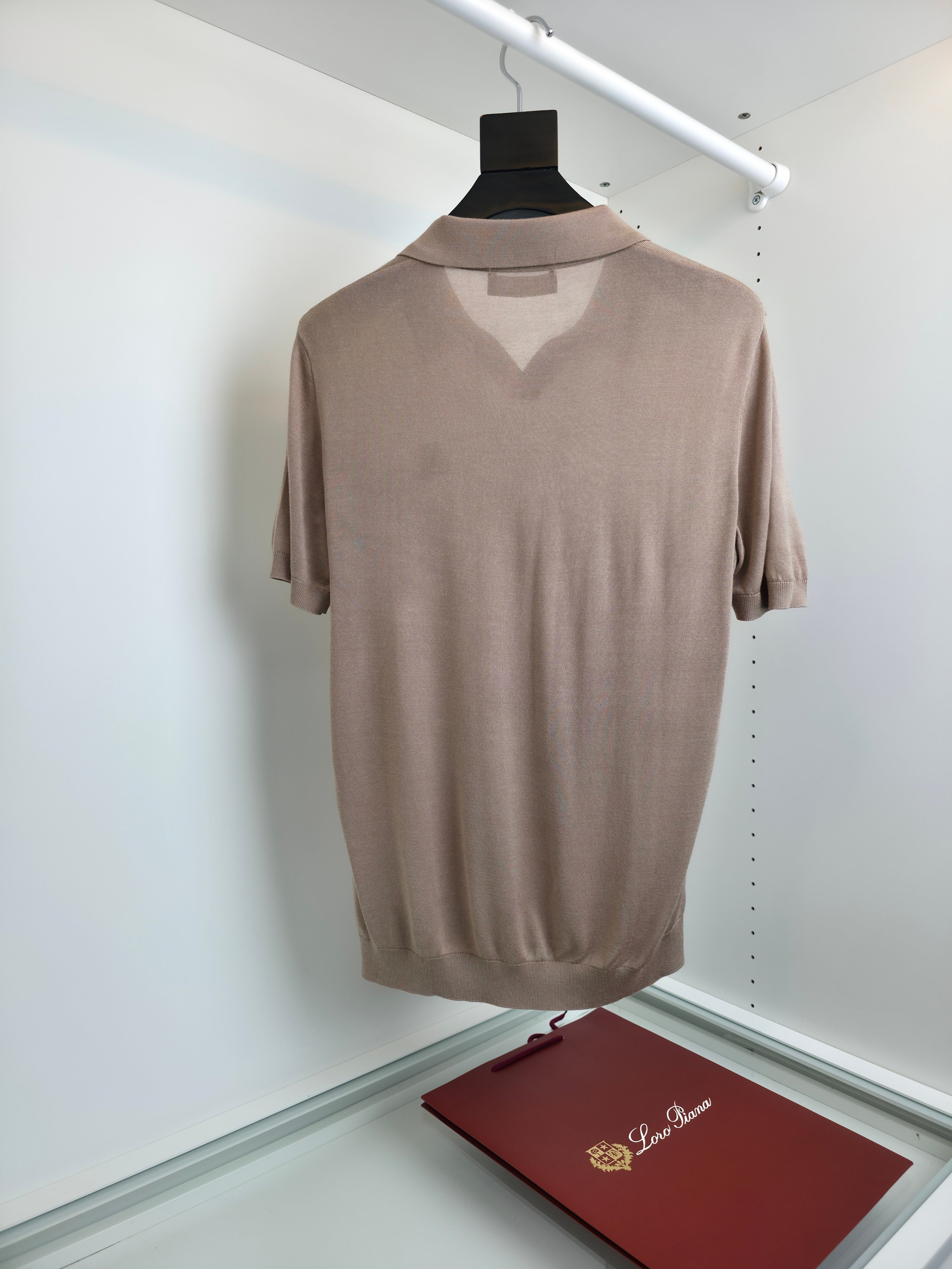 Beige and Blue Shirt - FashionHype.xyz